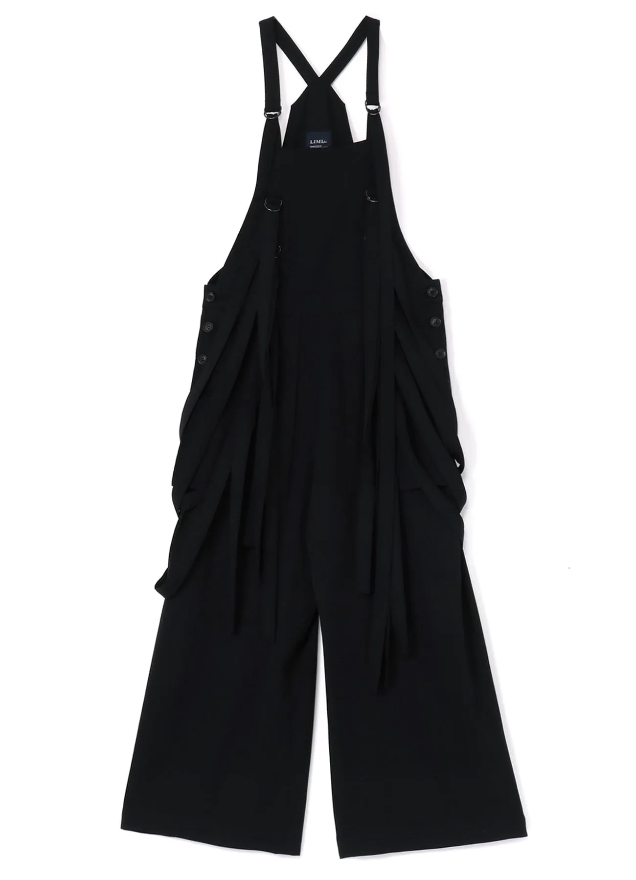 WOOL GABARDINE HANGING STRAP SALOPETTE sold by Yohji Yamamoto product image thumbnail 2