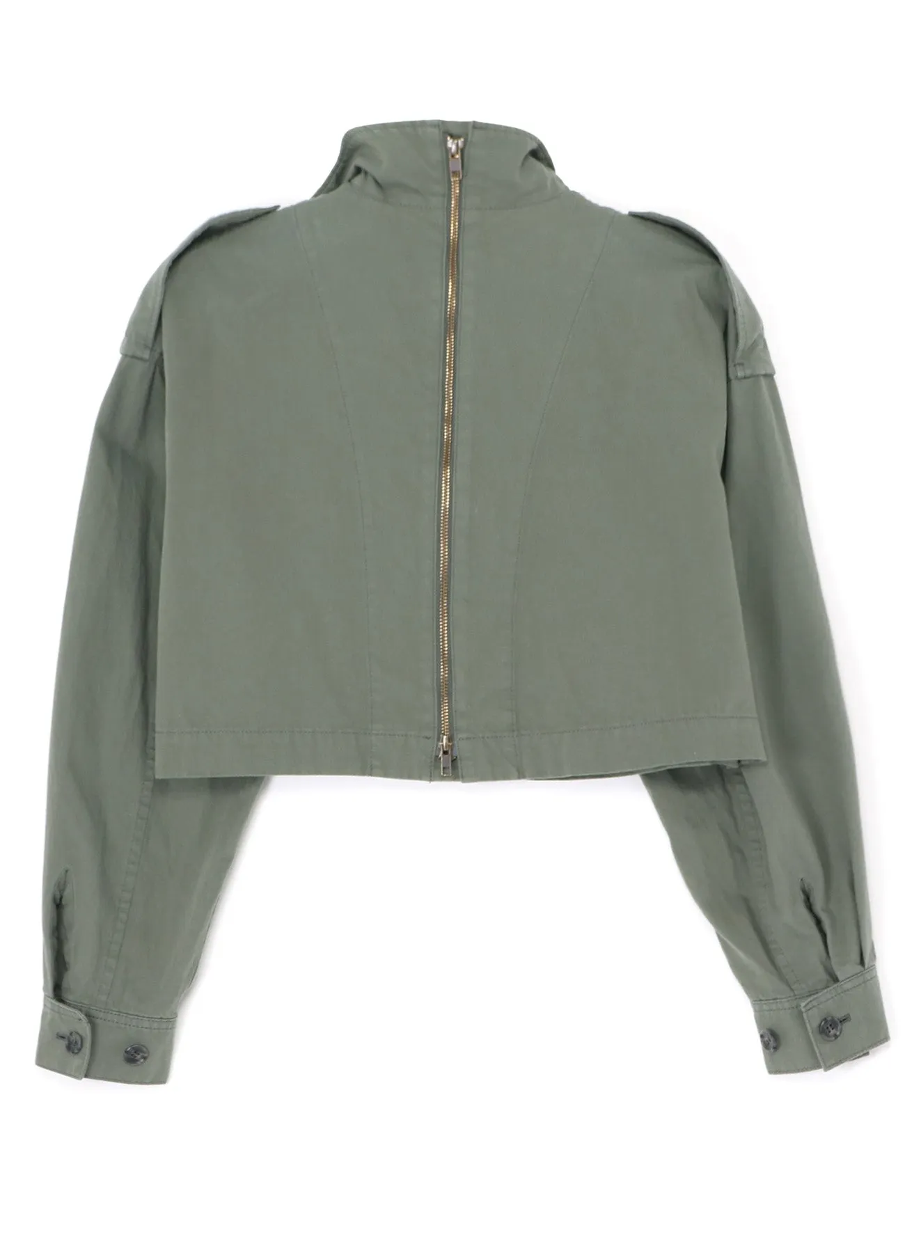 MILITARY TWILL ARMY SHORT JACKET sold by Yohji Yamamoto product image thumbnail 3