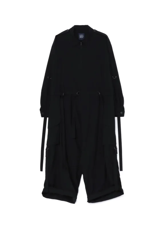 COTTON TENCEL LAWN HANGING STRAP JUMPSUIT sold by Yohji Yamamoto