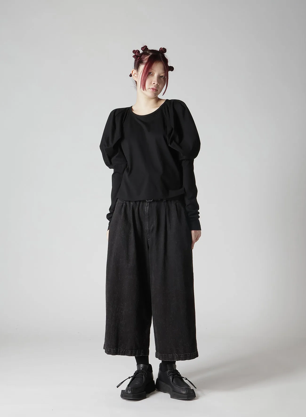 SINGLE JERSEY PUFF SLEEVES T-SHIRT sold by Yohji Yamamoto product image thumbnail 4