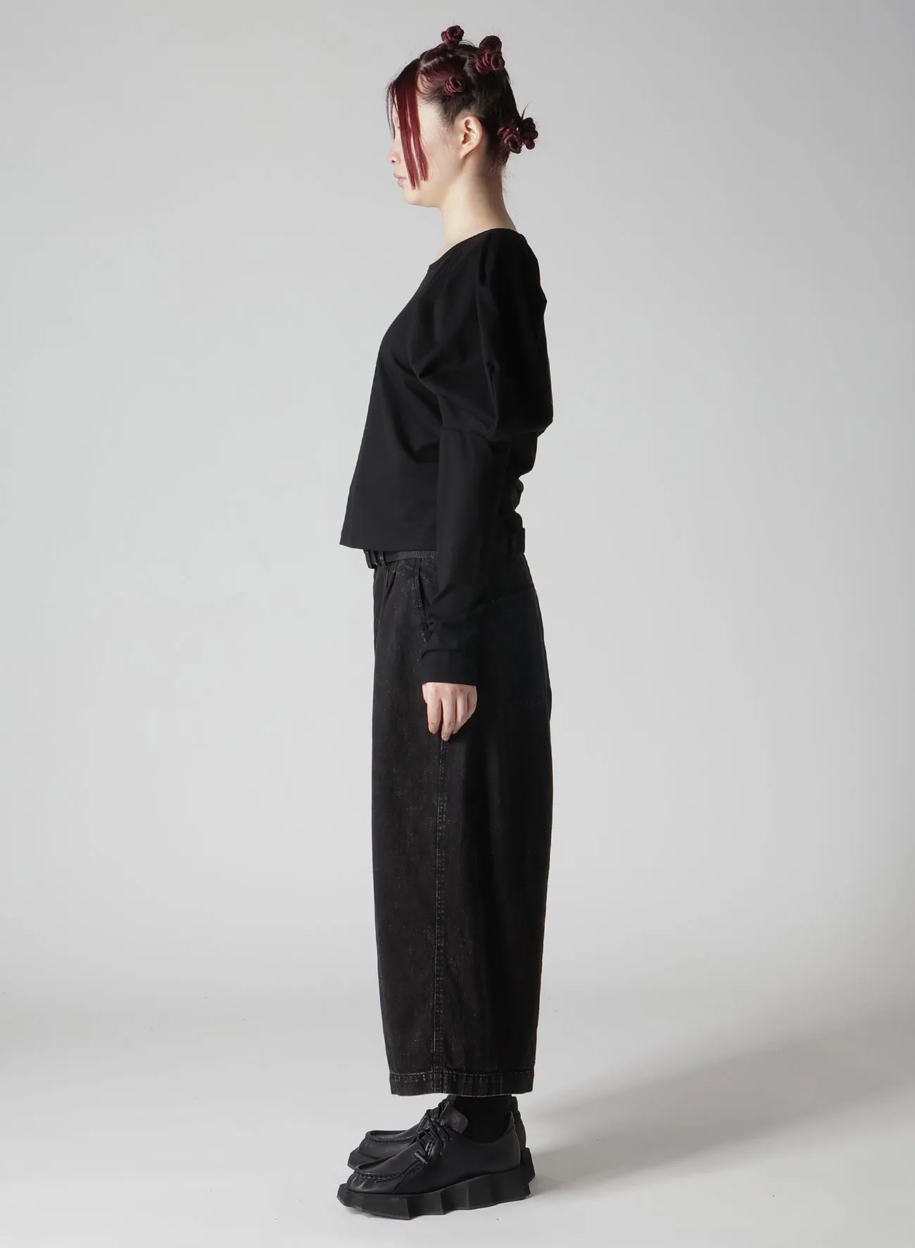 SINGLE JERSEY PUFF SLEEVES T-SHIRT sold by Yohji Yamamoto product image thumbnail 5