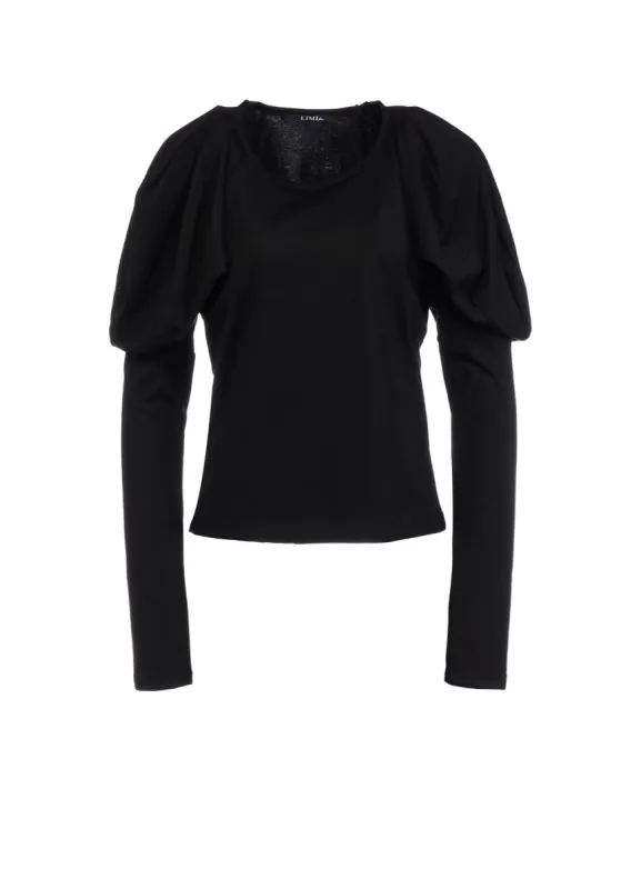 SINGLE JERSEY PUFF SLEEVES T-SHIRT sold by Yohji Yamamoto