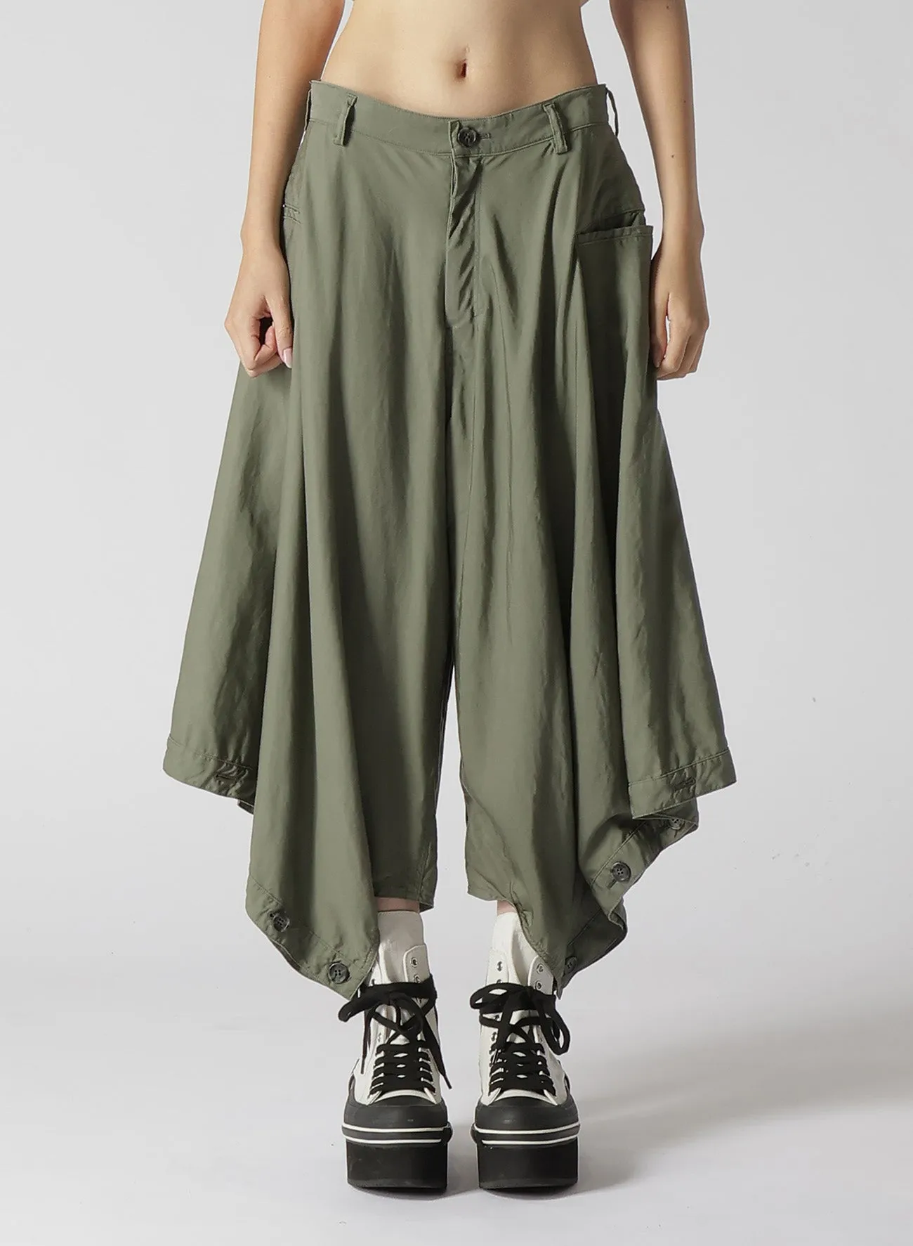 PRODUCT DYED TWILL STRIP OF PAPER PANTS sold by Yohji Yamamoto product image thumbnail 4