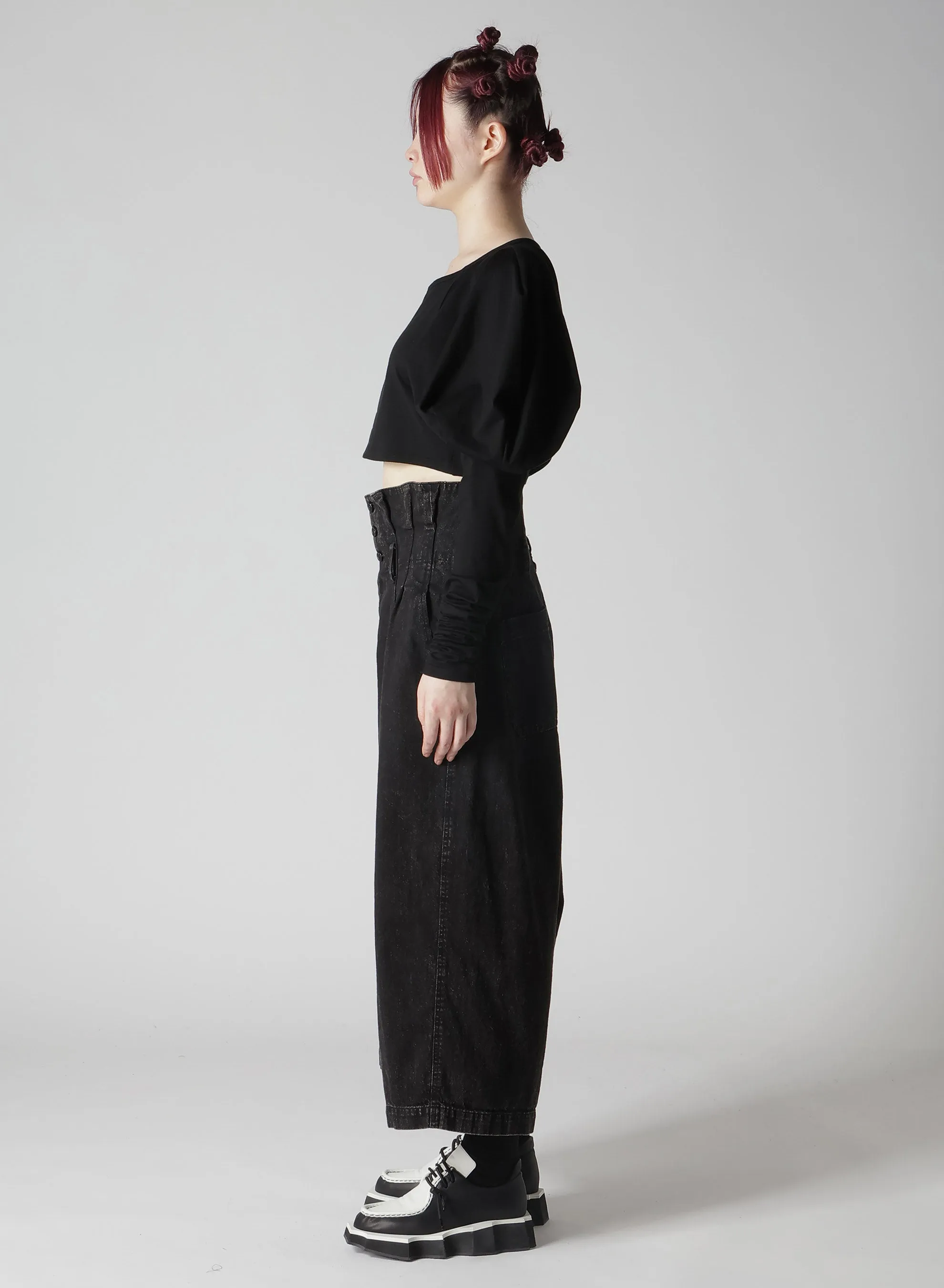 SINGLE JERSEY PUFF SLEEVES CARDIGAN sold by Yohji Yamamoto product image thumbnail 5