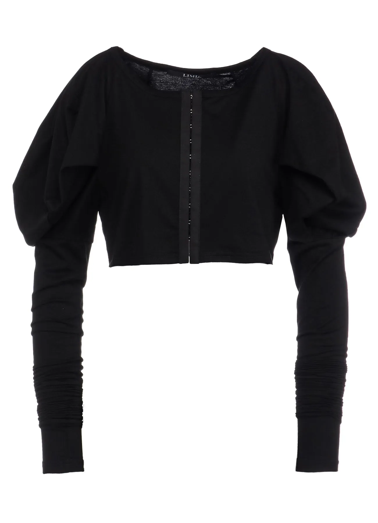 SINGLE JERSEY PUFF SLEEVES CARDIGAN sold by Yohji Yamamoto product image thumbnail 2