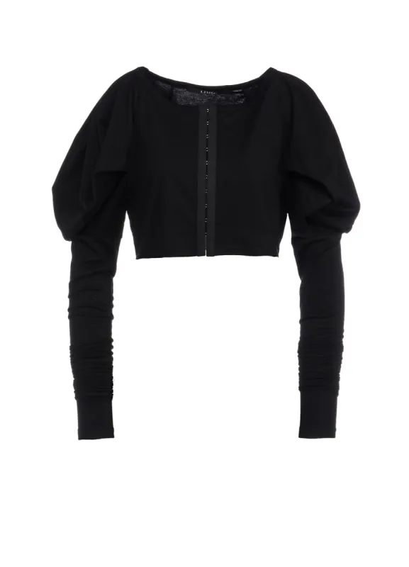 SINGLE JERSEY PUFF SLEEVES CARDIGAN sold by Yohji Yamamoto