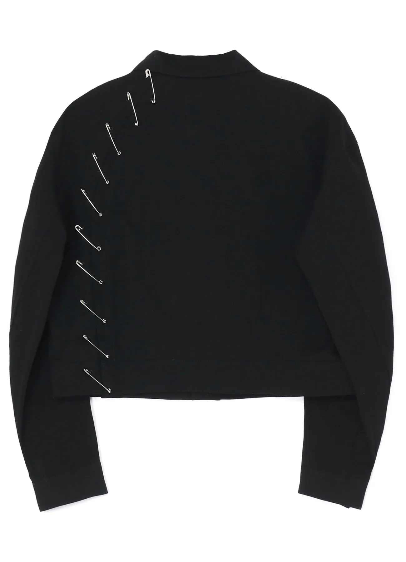 BLACK DENIM BLOUSON WITH PIN A sold by Yohji Yamamoto product image thumbnail 3