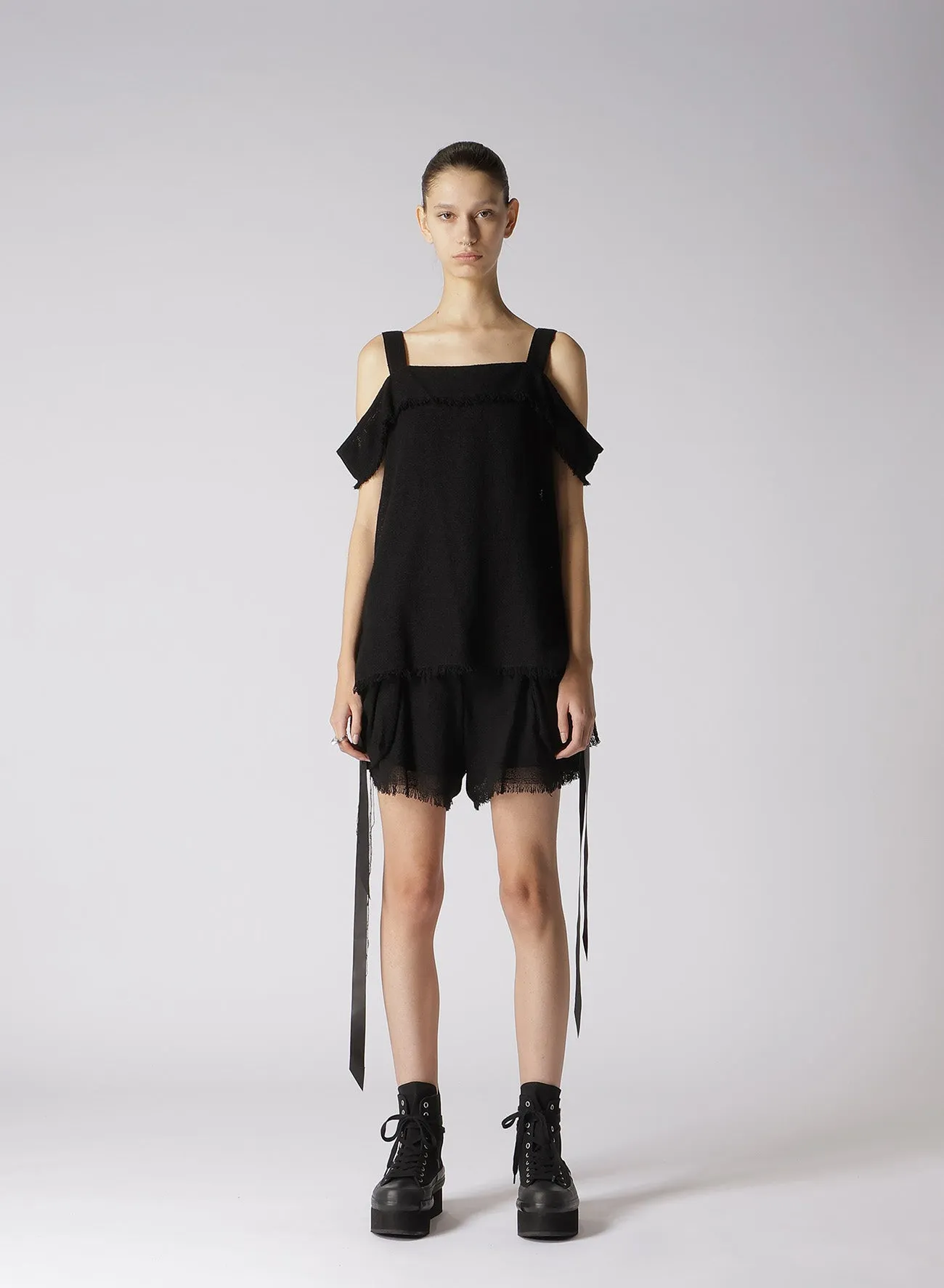 LENO SHOULDER STRAP BLOUSE sold by Yohji Yamamoto product image thumbnail 4