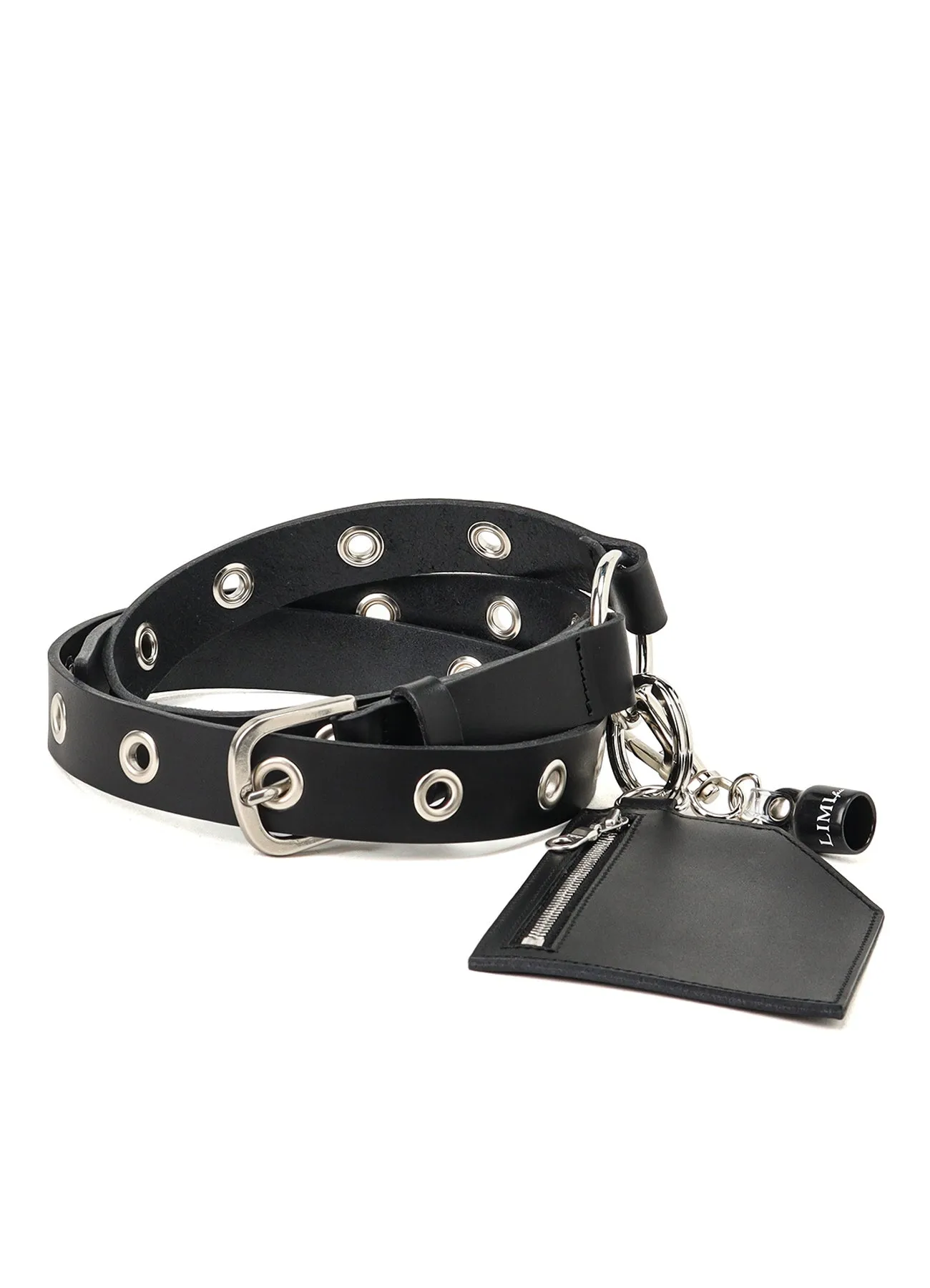 OIL TANNED LEATHER SLIM EYELET BELT sold by Yohji Yamamoto product image thumbnail 2