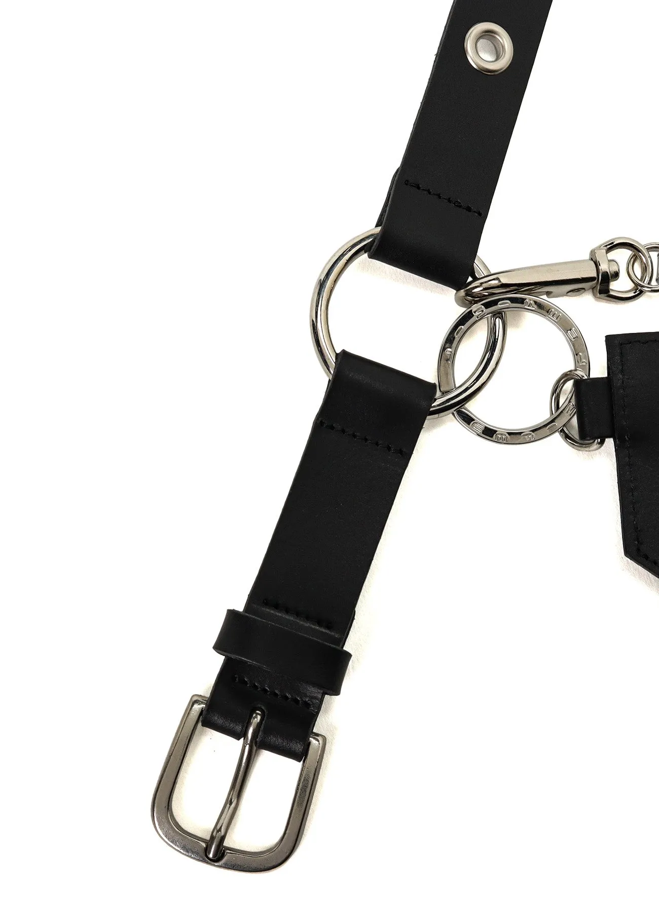 OIL TANNED LEATHER SLIM EYELET BELT sold by Yohji Yamamoto product image thumbnail 3