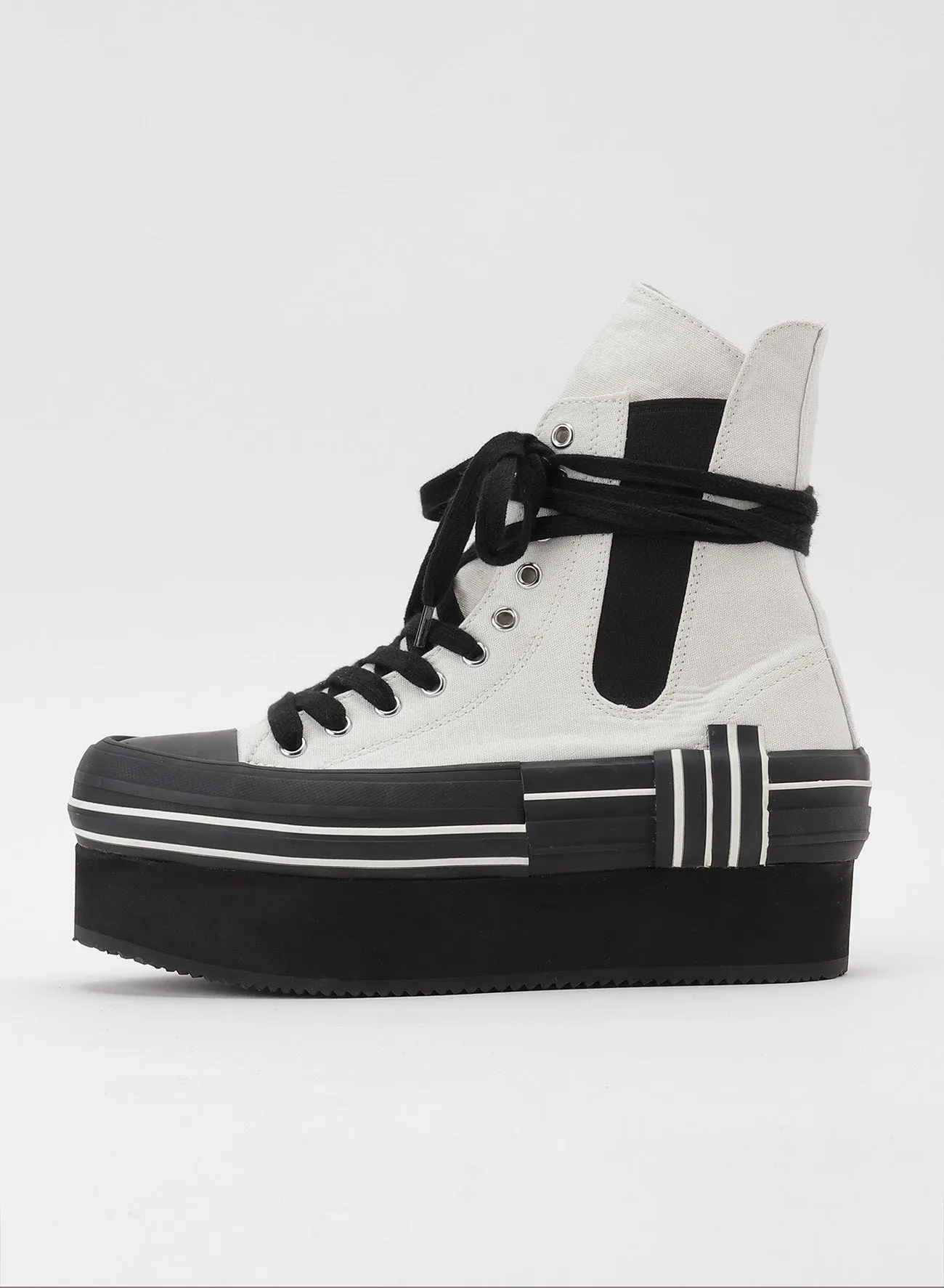 CANVAS PLATFORM SNEAKERS sold by Yohji Yamamoto product image thumbnail 3