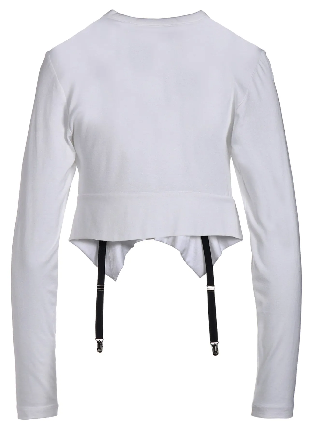 SINGLE JERSEY CARDIGAN WITH SUSPENDERS sold by Yohji Yamamoto product image thumbnail 4
