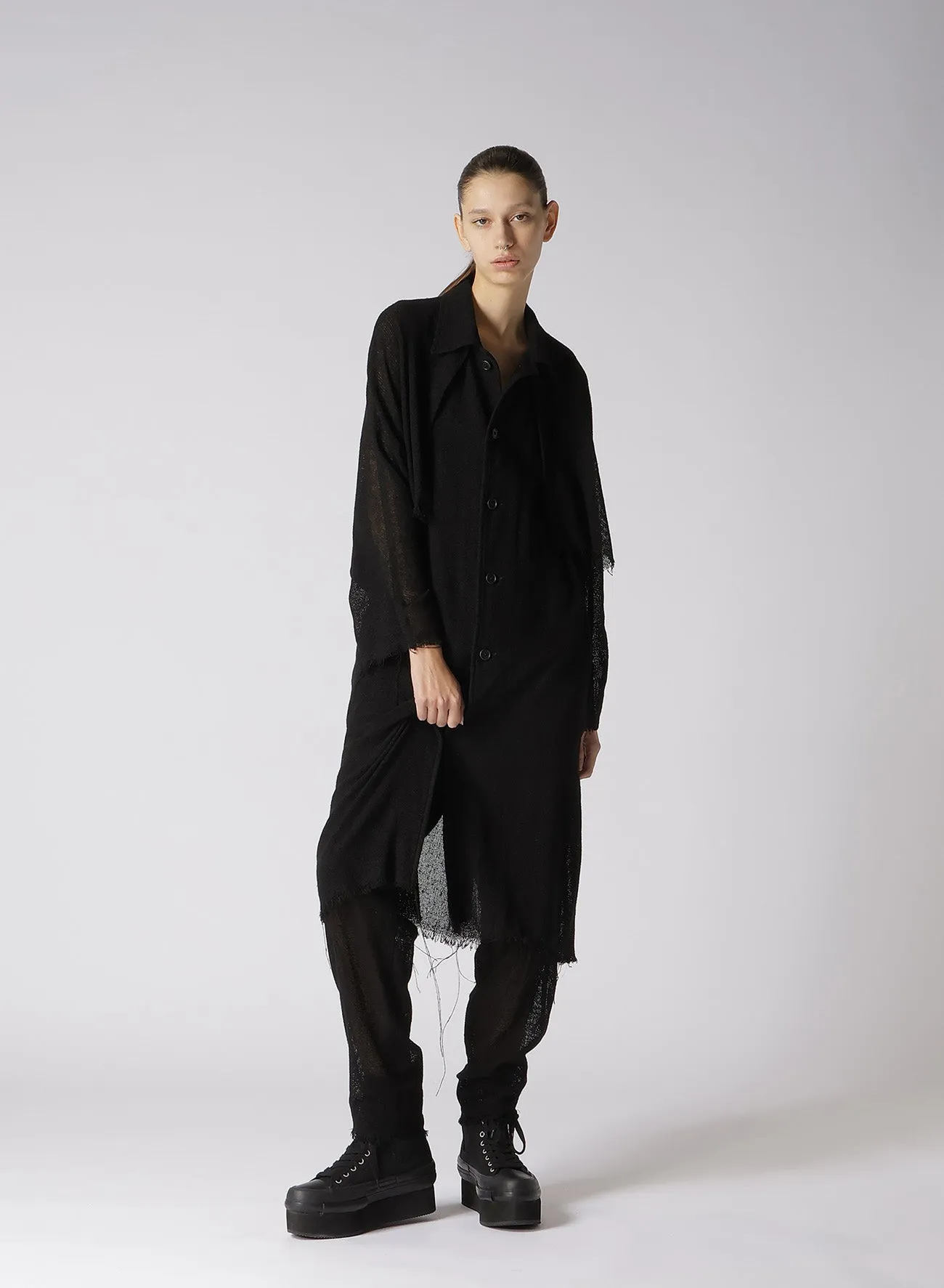 LENO RAIN COVER COAT sold by Yohji Yamamoto product image thumbnail 5