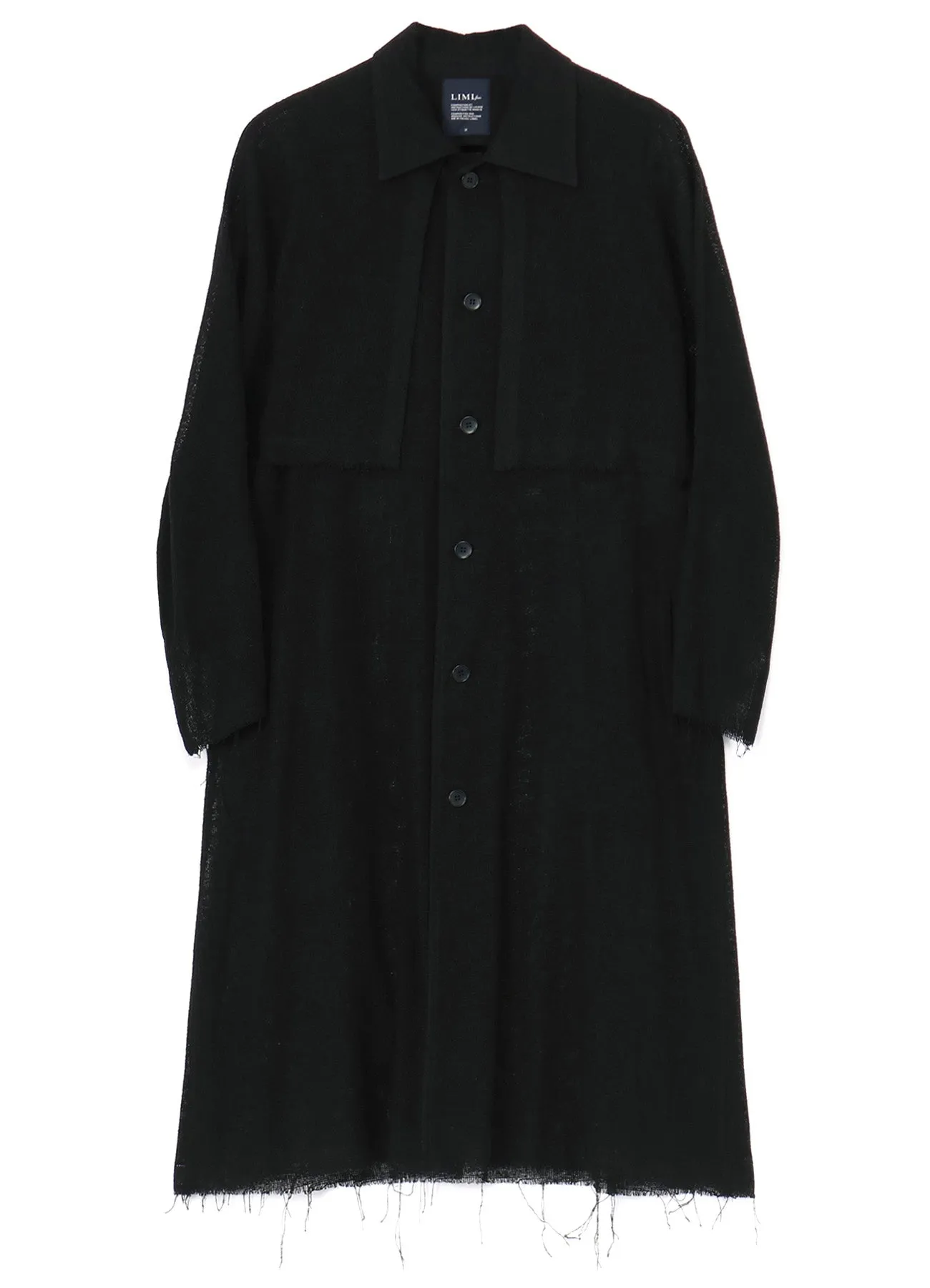 LENO RAIN COVER COAT sold by Yohji Yamamoto product image thumbnail 2