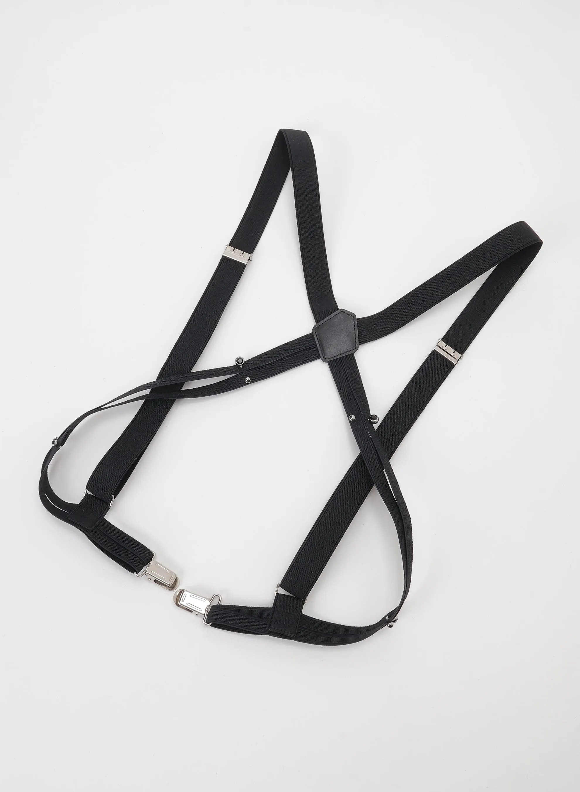 RUBBER SUSPENDER BELT WITH PIERCED ACCENTS sold by Yohji Yamamoto product image thumbnail 3