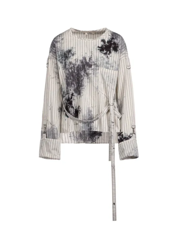 UNEVEN PAINTED STRING BLOUSE sold by Yohji Yamamoto