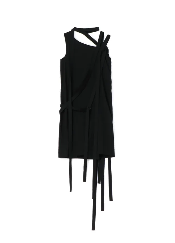 COTTON TENCEL LAWN STRAP DRESS sold by Yohji Yamamoto