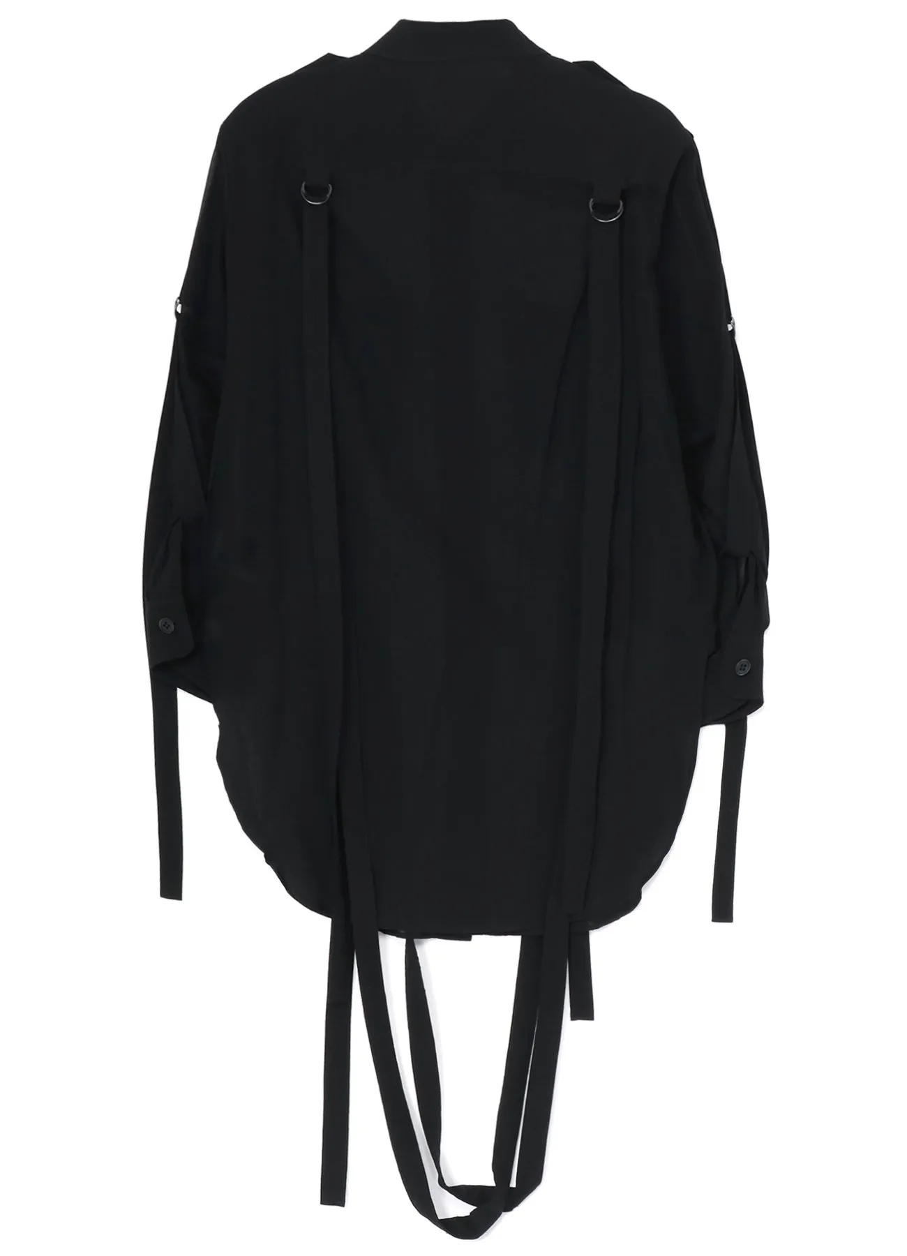 COTTON/SILK CHIFFON HANGING STRAP BLOUSE A sold by Yohji Yamamoto product image thumbnail 3