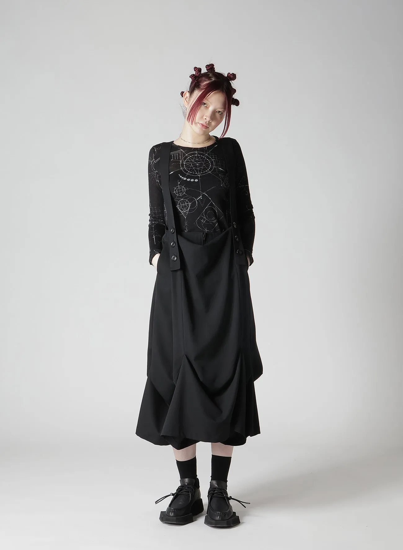 WOOL GABARDINE DART SKIRT sold by Yohji Yamamoto product image thumbnail 4