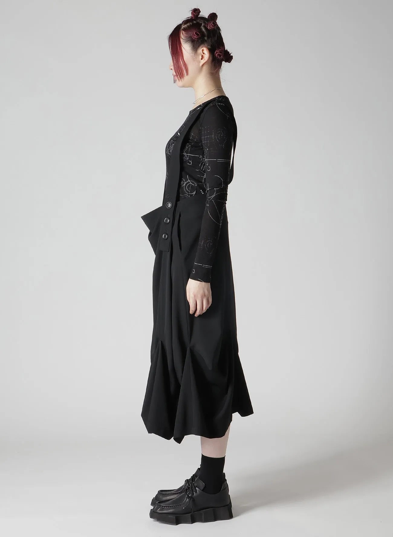 WOOL GABARDINE DART SKIRT sold by Yohji Yamamoto product image thumbnail 5
