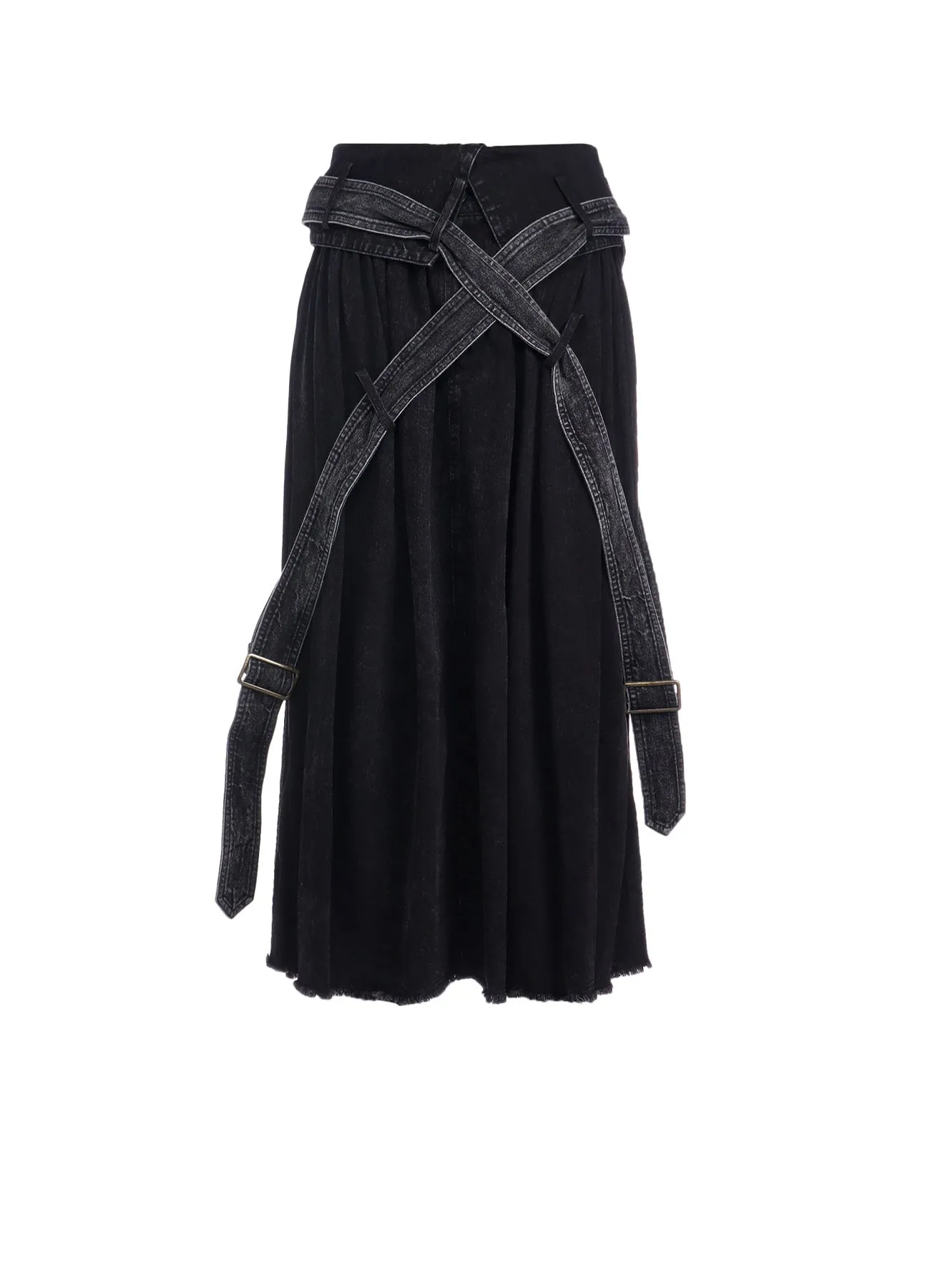 POWDER BLEACH BELT DETAIL SKIRT sold by Yohji Yamamoto