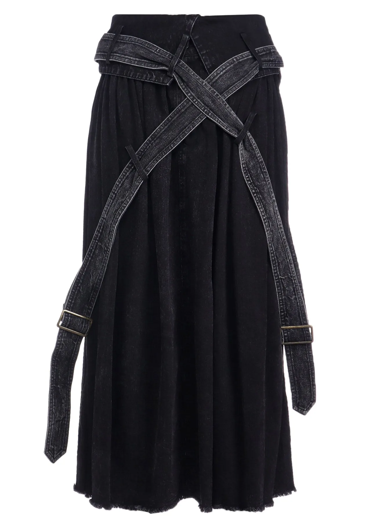 POWDER BLEACH BELT DETAIL SKIRT sold by Yohji Yamamoto product image thumbnail 2