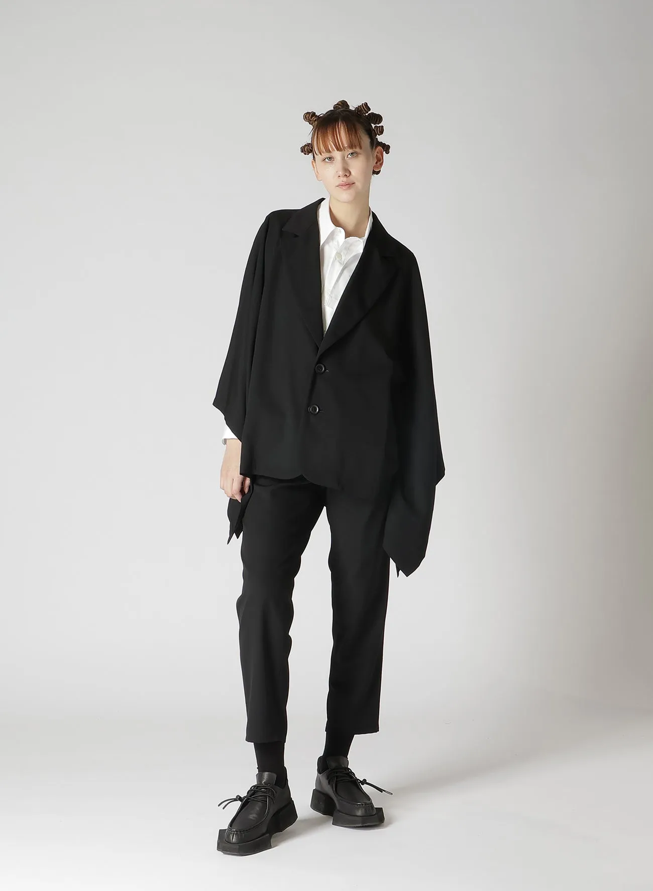 WOOL GABARDINE FLARED SLEEVE JACKET sold by Yohji Yamamoto product image thumbnail 5