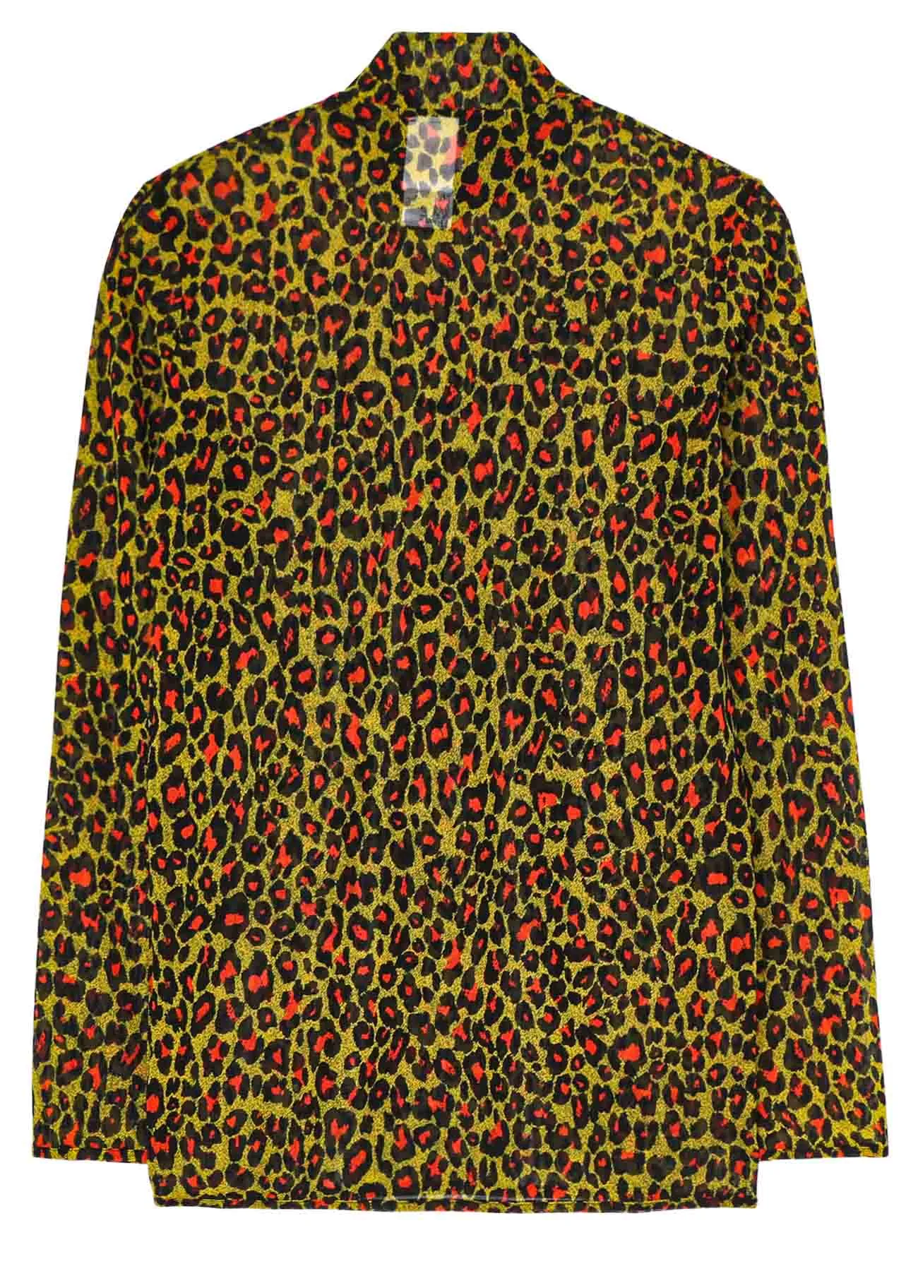 LEOPARD TULLE HIGH NECK PULLOVER sold by Yohji Yamamoto product image thumbnail 3