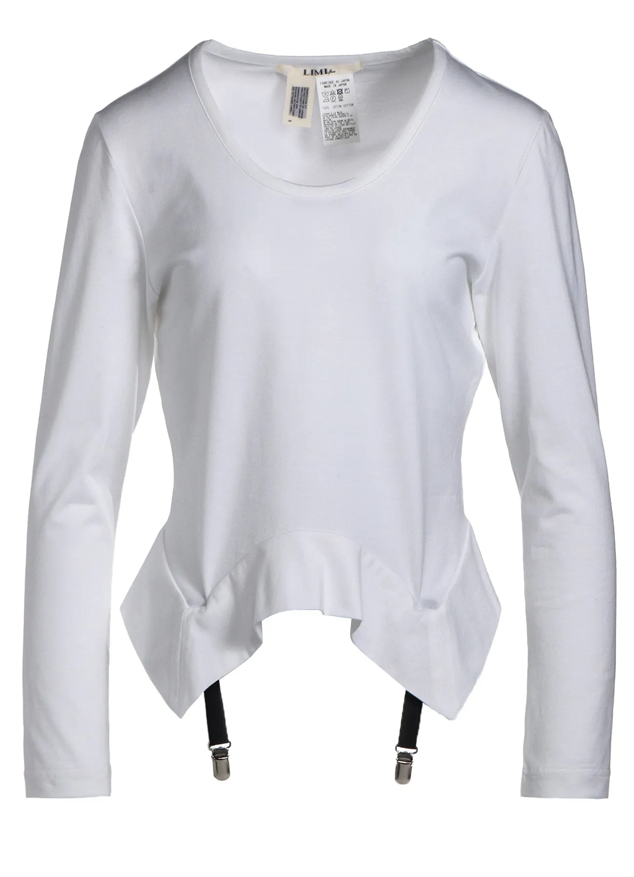 SINGLE JERSEY T-SHIRT WITH SUSPENDERS sold by Yohji Yamamoto product image thumbnail 2