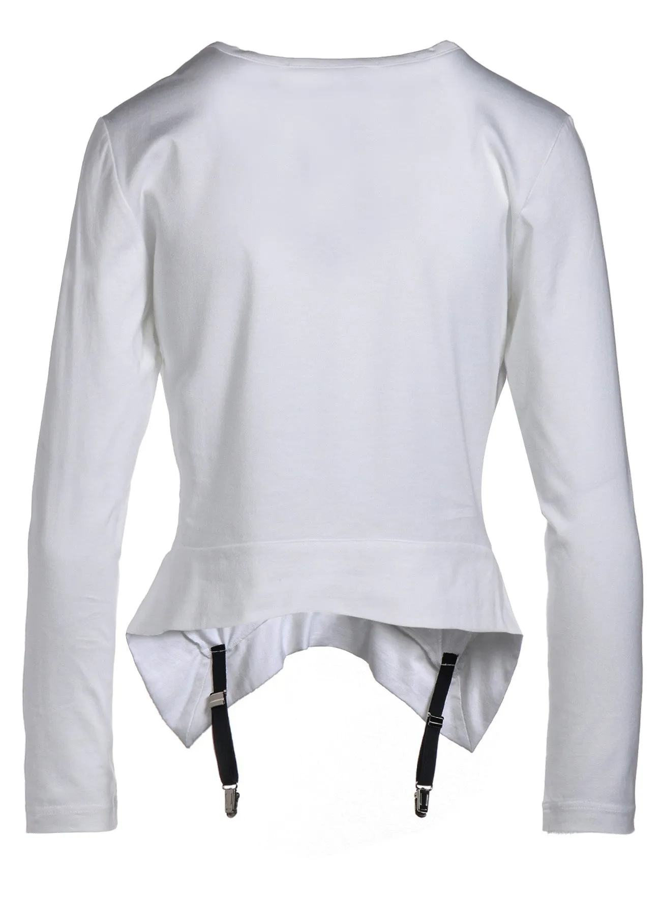 SINGLE JERSEY T-SHIRT WITH SUSPENDERS sold by Yohji Yamamoto product image thumbnail 4