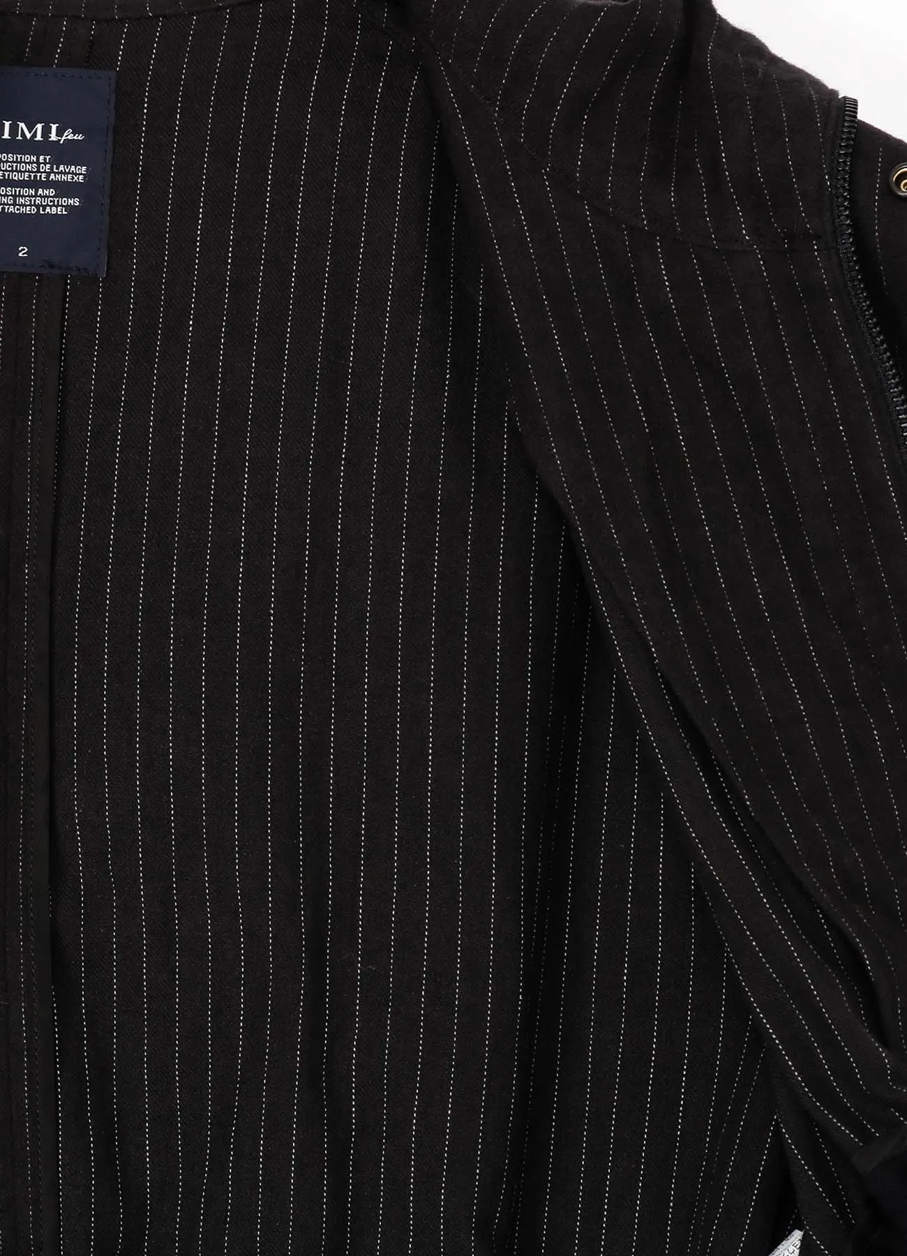 LOOSE ELASTIC JACKET WITH STRIPES sold by Yohji Yamamoto product image thumbnail 4