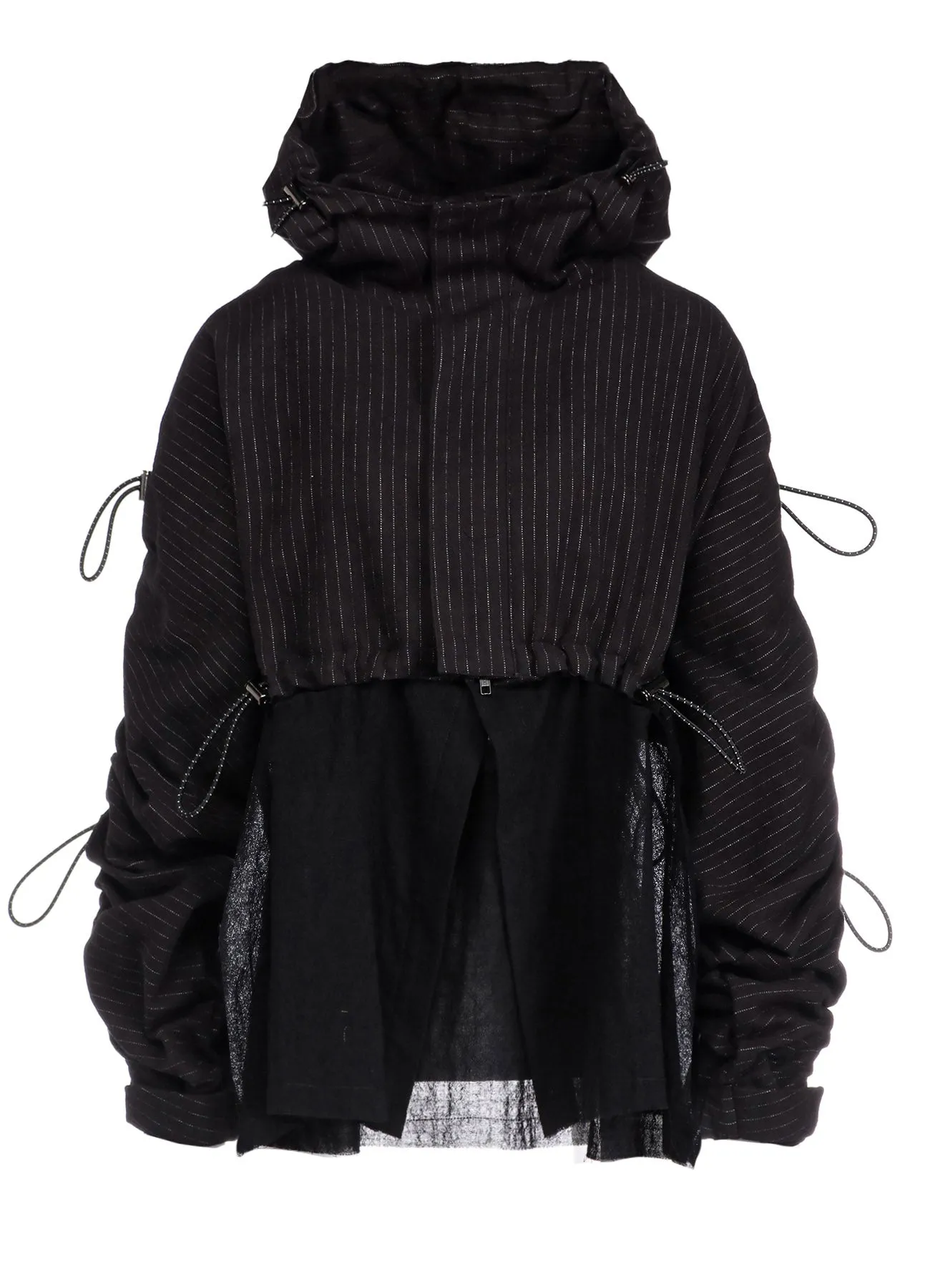 LOOSE ELASTIC JACKET WITH STRIPES sold by Yohji Yamamoto product image thumbnail 2