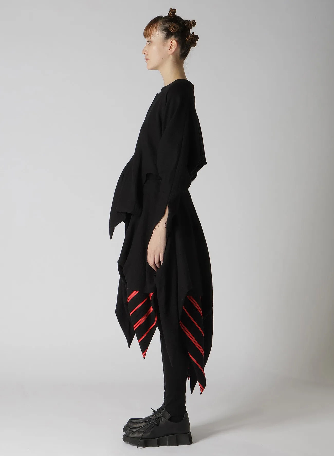 STRIPED VIYELLA THORN SKIRT DRESS sold by Yohji Yamamoto product image thumbnail 5