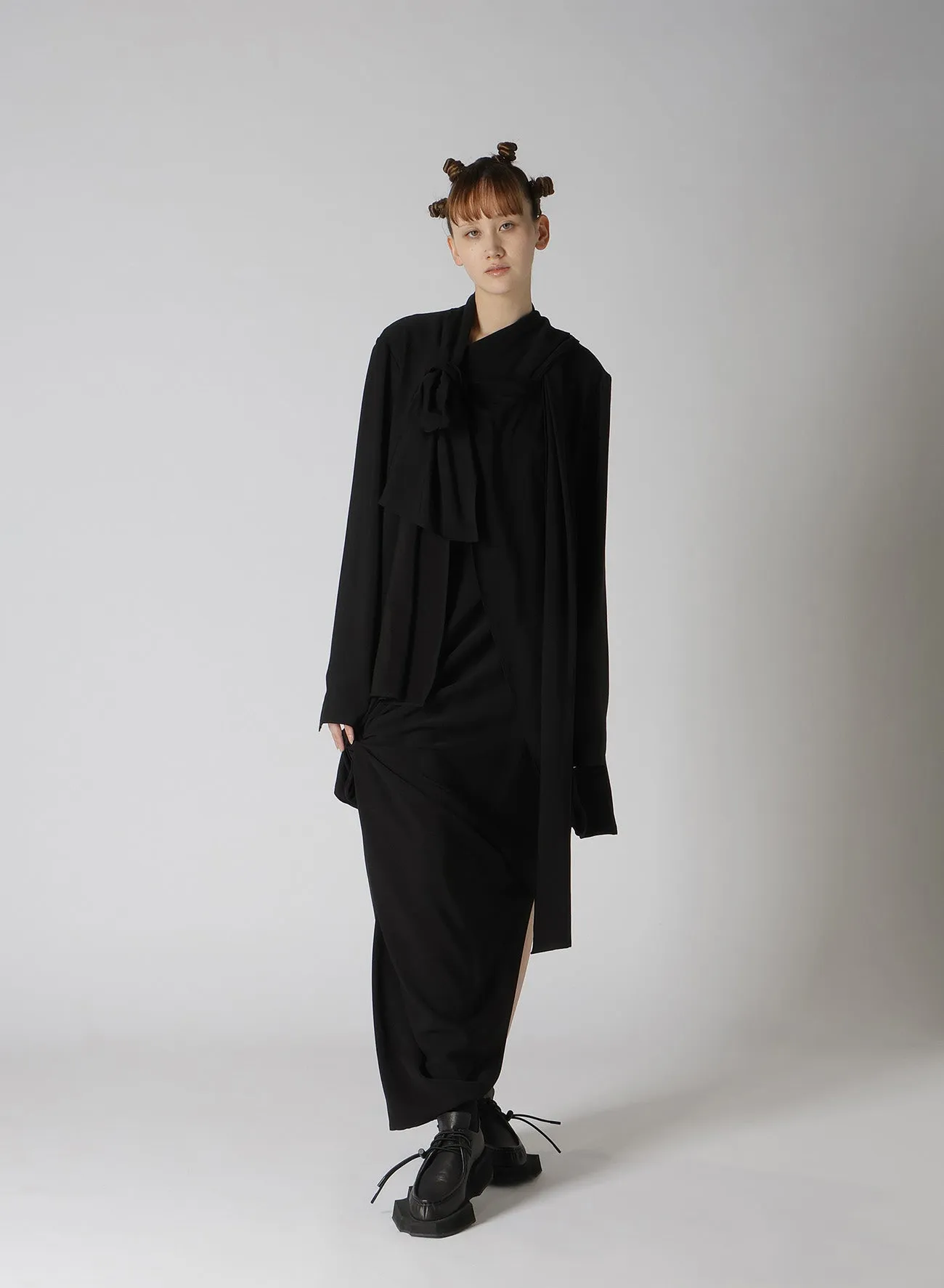 TWILL KNOT DETAIL SKIRT sold by Yohji Yamamoto product image thumbnail 4