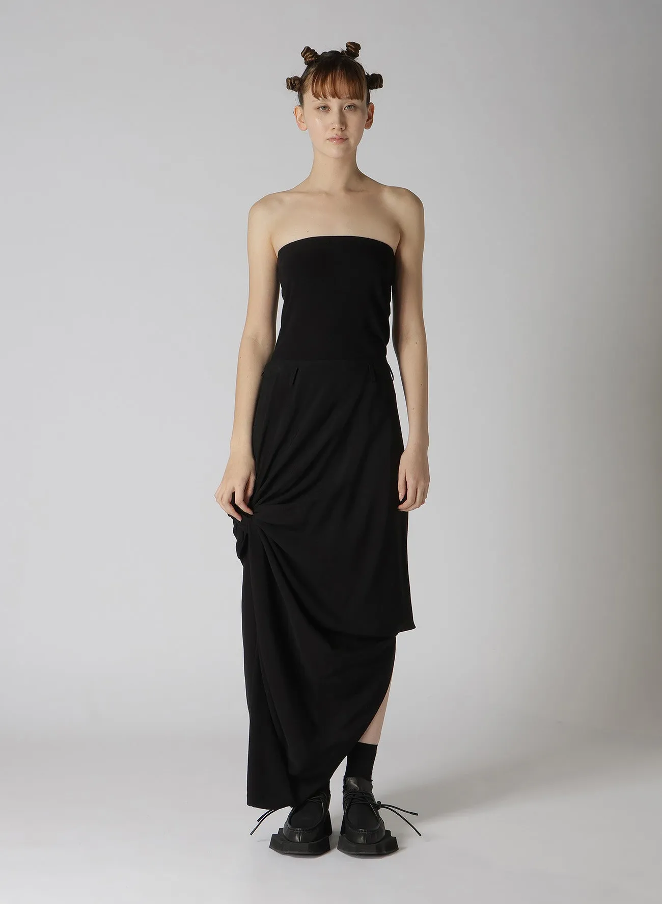 TWILL KNOT DETAIL SKIRT sold by Yohji Yamamoto product image thumbnail 5