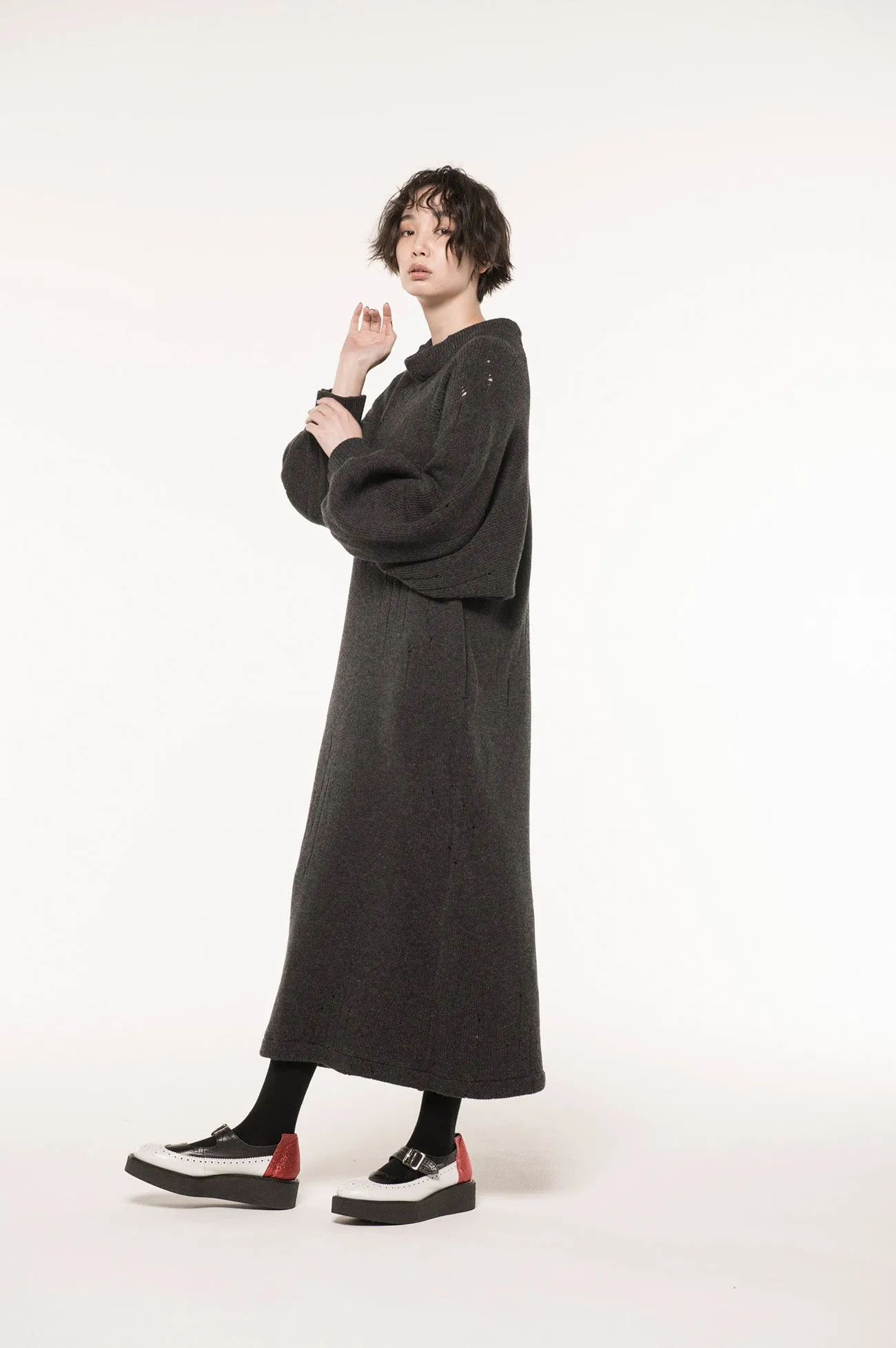 Double Rib Jersey Raglan One-Piece sold by Yohji Yamamoto product image thumbnail 3