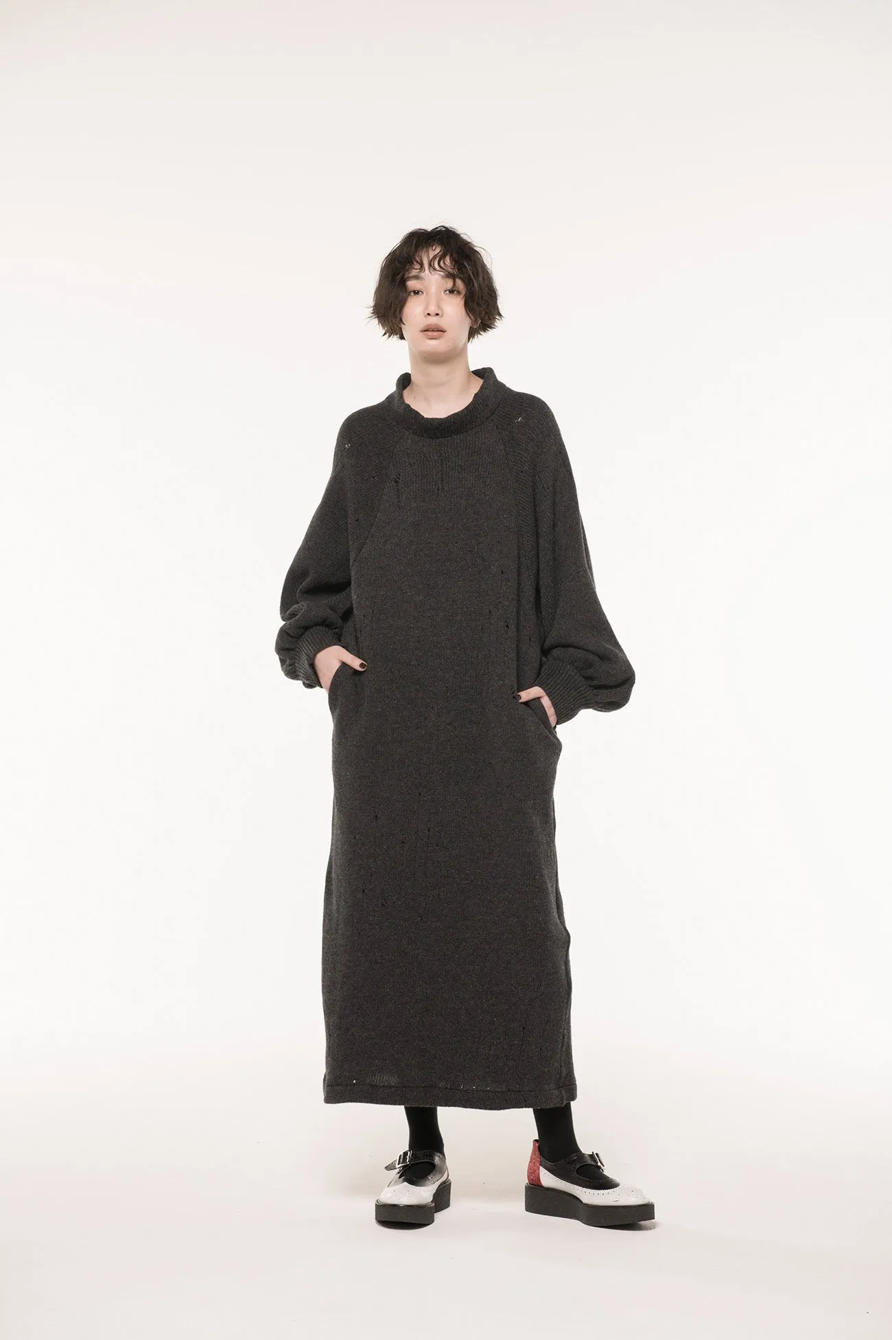 Double Rib Jersey Raglan One-Piece sold by Yohji Yamamoto product image thumbnail 2