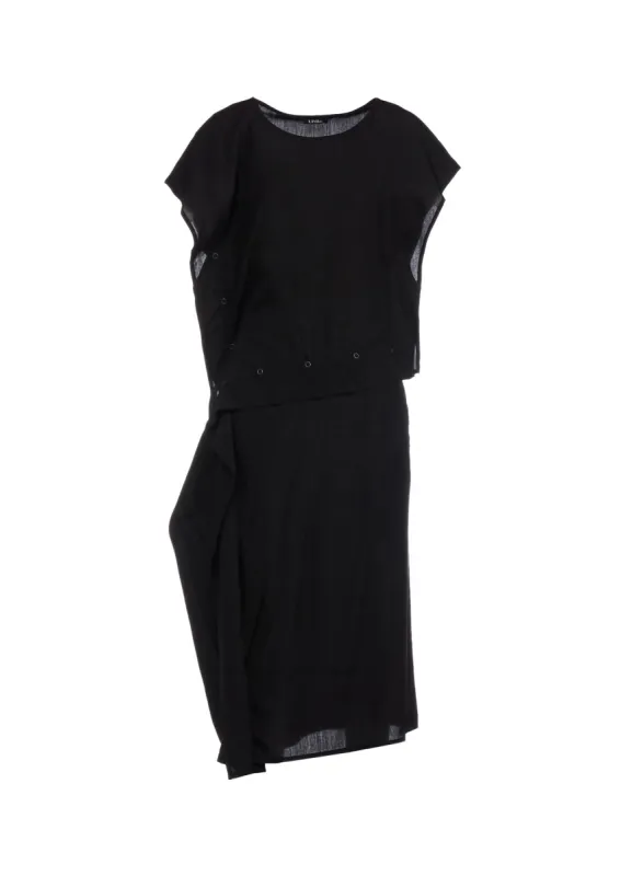 POPLIN SNAP DRESS sold by Yohji Yamamoto