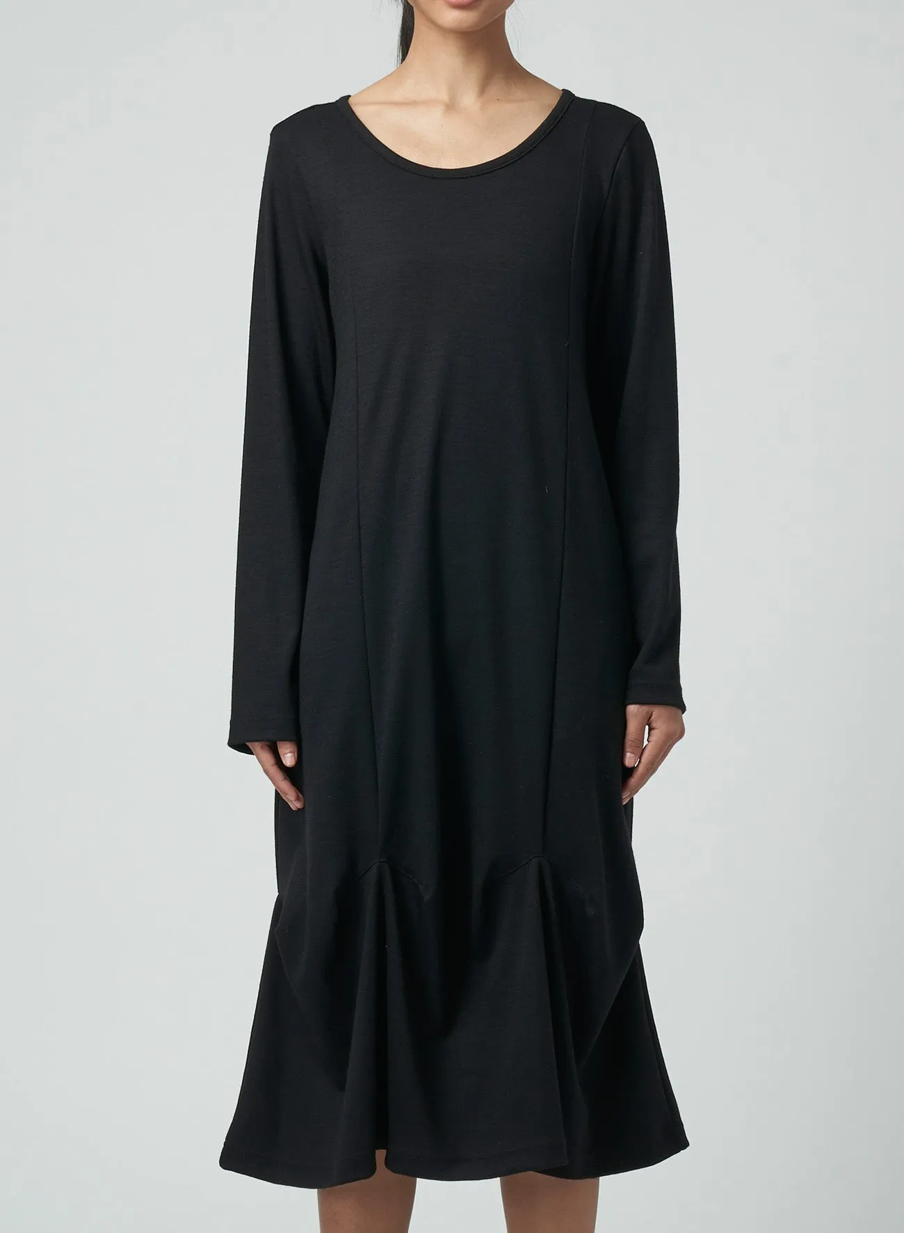 SOFT WOOL DRESS WITH DARTS sold by Yohji Yamamoto product image thumbnail 4
