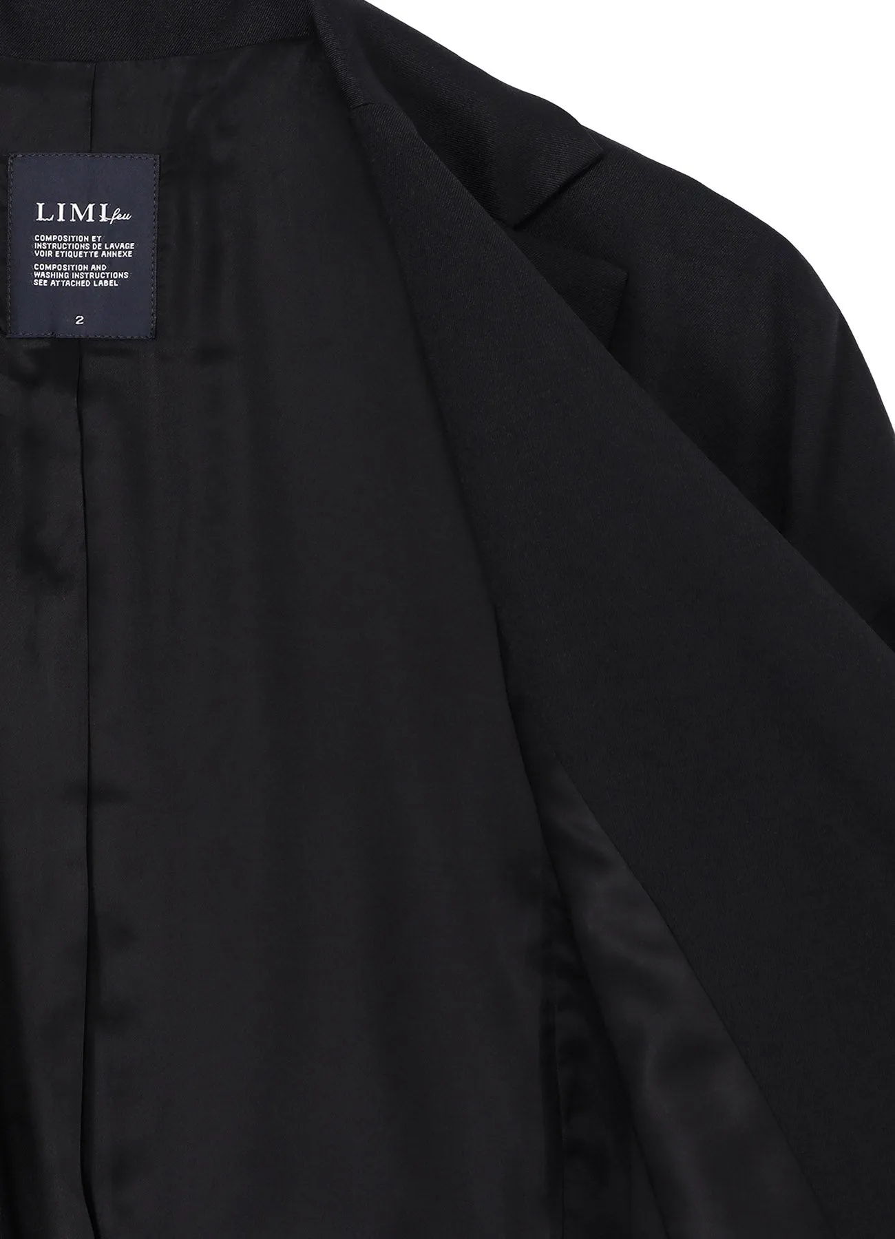 WOOL GABARDINE WIDE SHOULDER JACKET sold by Yohji Yamamoto product image thumbnail 4