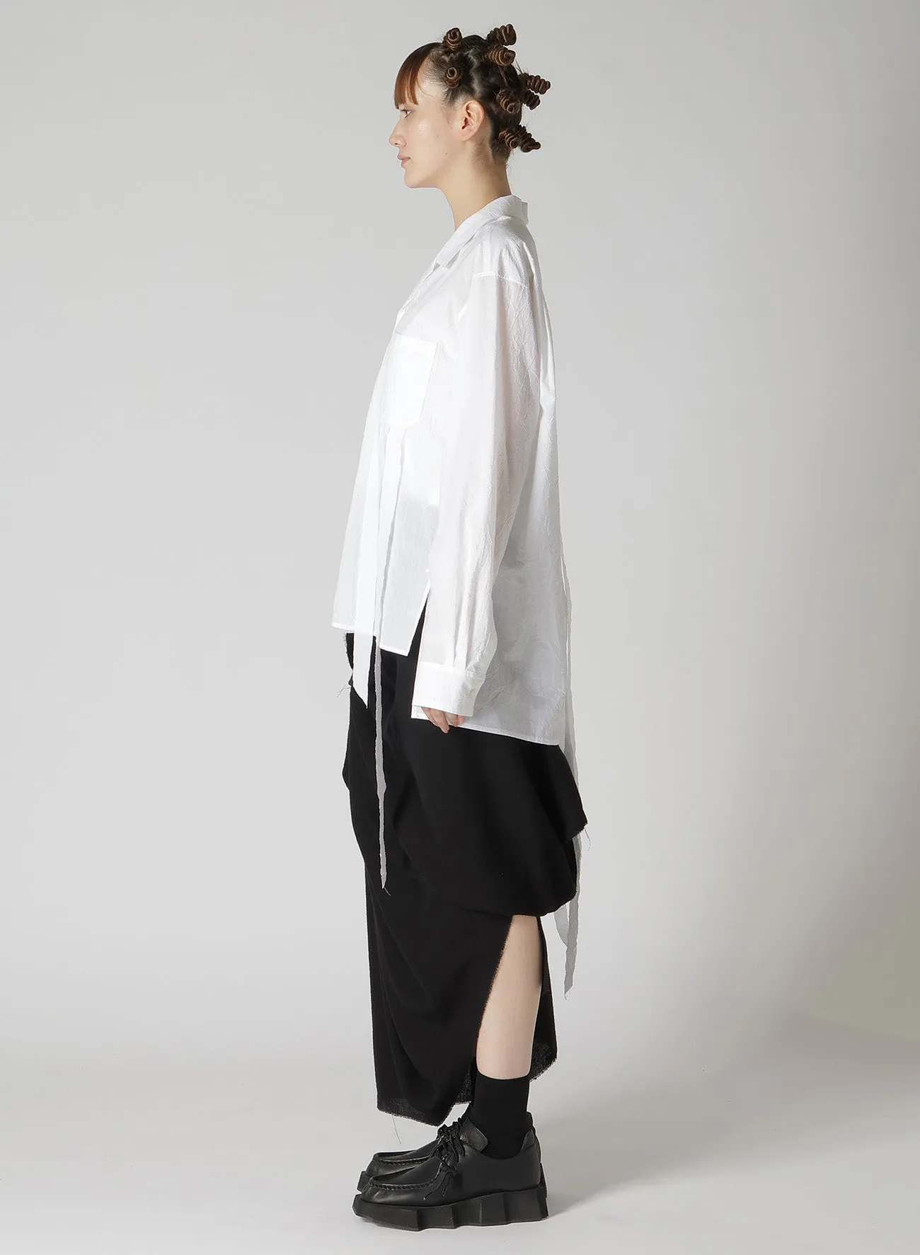 WASHER TYPEWRITER FRINGE SHIRT sold by Yohji Yamamoto product image thumbnail 5