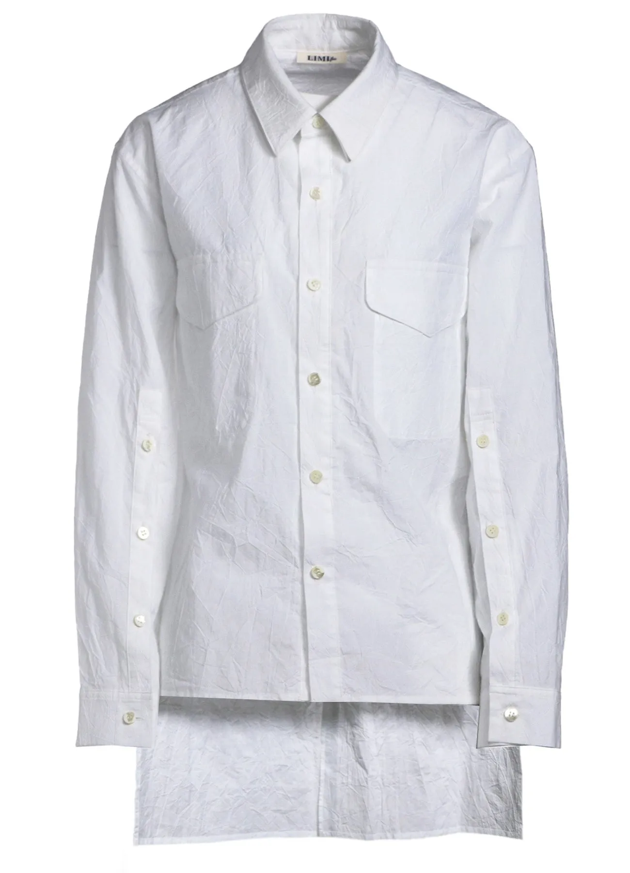 WASHER TYPEWRITER LAYERED COLLAR SHIRT sold by Yohji Yamamoto product image thumbnail 2