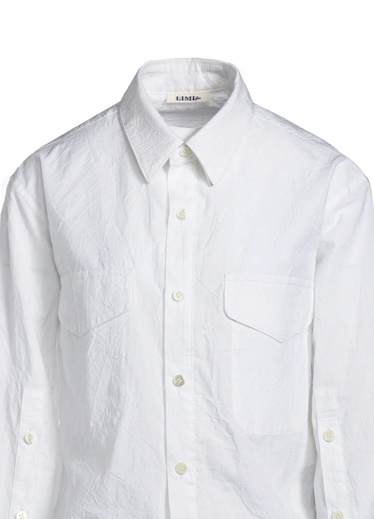 WASHER TYPEWRITER LAYERED COLLAR SHIRT sold by Yohji Yamamoto product image thumbnail 5