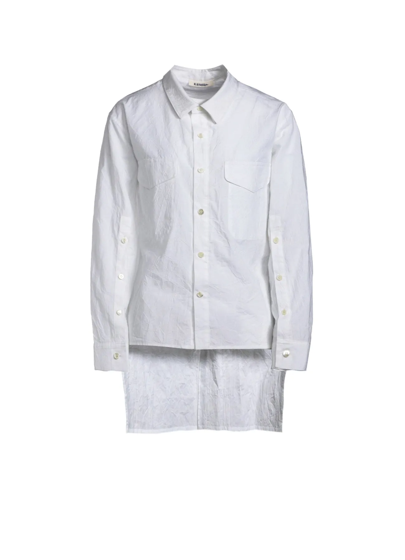 WASHER TYPEWRITER LAYERED COLLAR SHIRT sold by Yohji Yamamoto