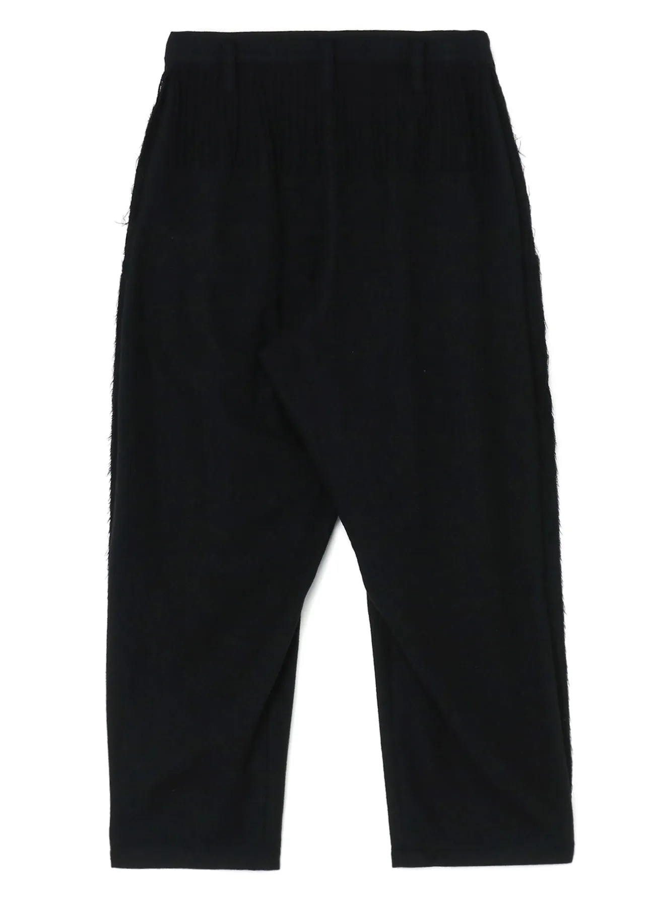 PLEATED SERGE PANTS WITH FRINGE DETAILS sold by Yohji Yamamoto product image thumbnail 3