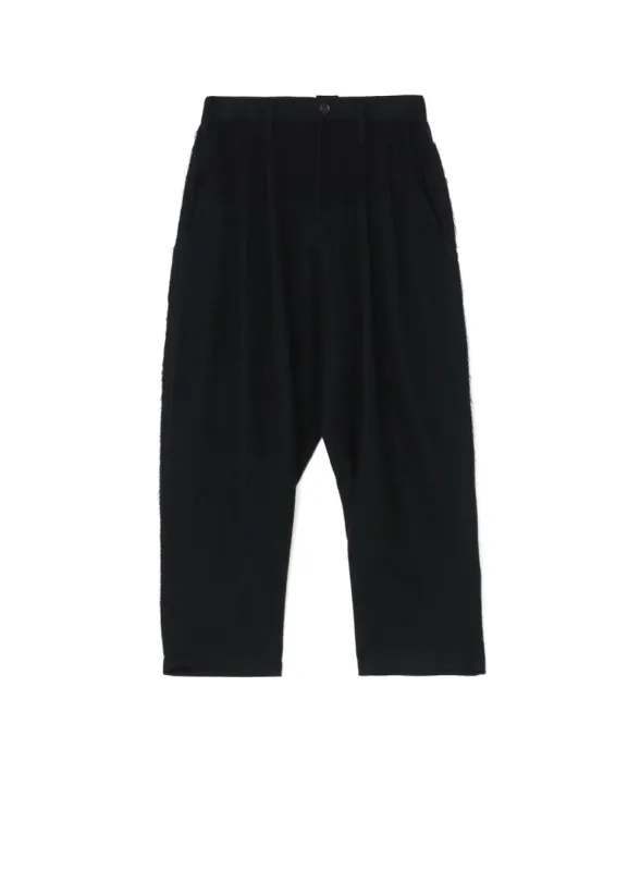 PLEATED SERGE PANTS WITH FRINGE DETAILS sold by Yohji Yamamoto