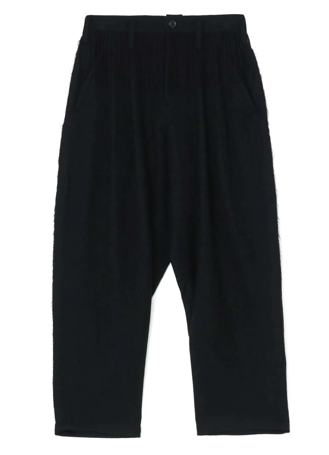 PLEATED SERGE PANTS WITH FRINGE DETAILS sold by Yohji Yamamoto product image thumbnail 2