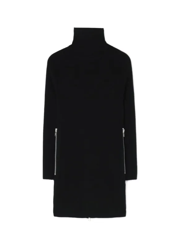 SOFT WOOL TURTLENECK PULLOVER DRESS WITH FASTENER sold by Yohji Yamamoto