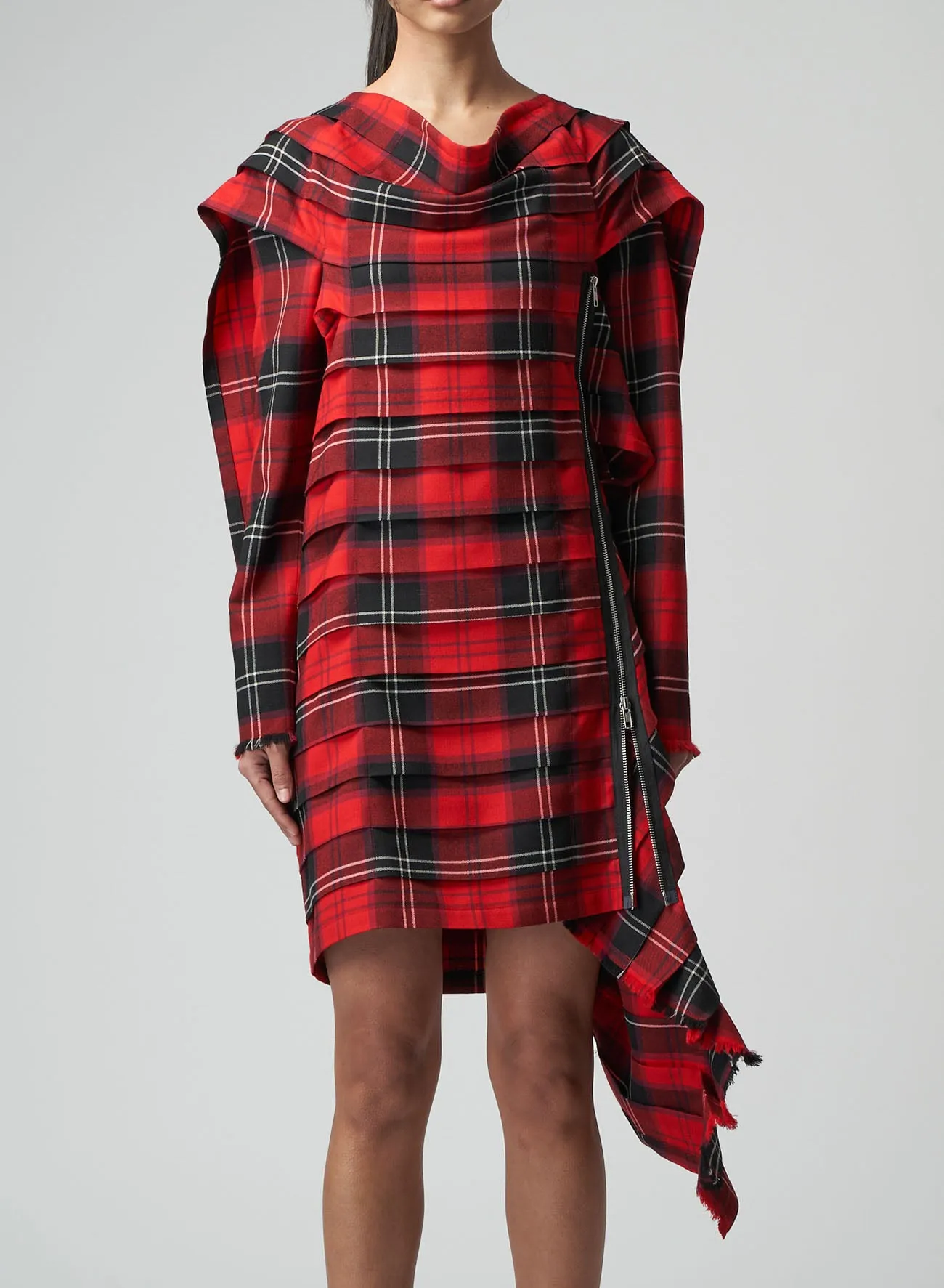 LONG DRESS WITH HORIZONTAL PLEATS sold by Yohji Yamamoto product image thumbnail 4