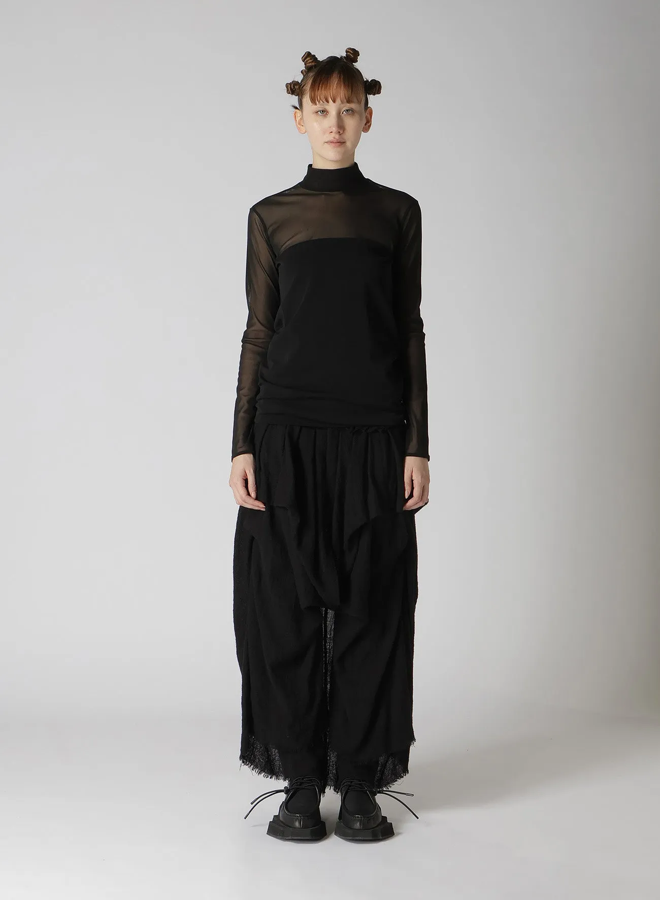 TULLE HIGH NECK PULLOVER sold by Yohji Yamamoto product image thumbnail 4